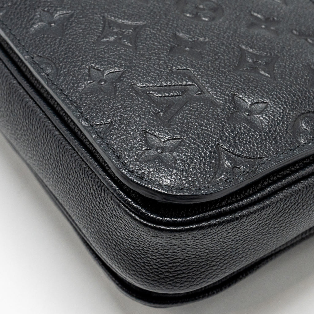 LOUIS VUITTON POCHETTE METIS MONOGRAM EMPREINTE BLACK GHW