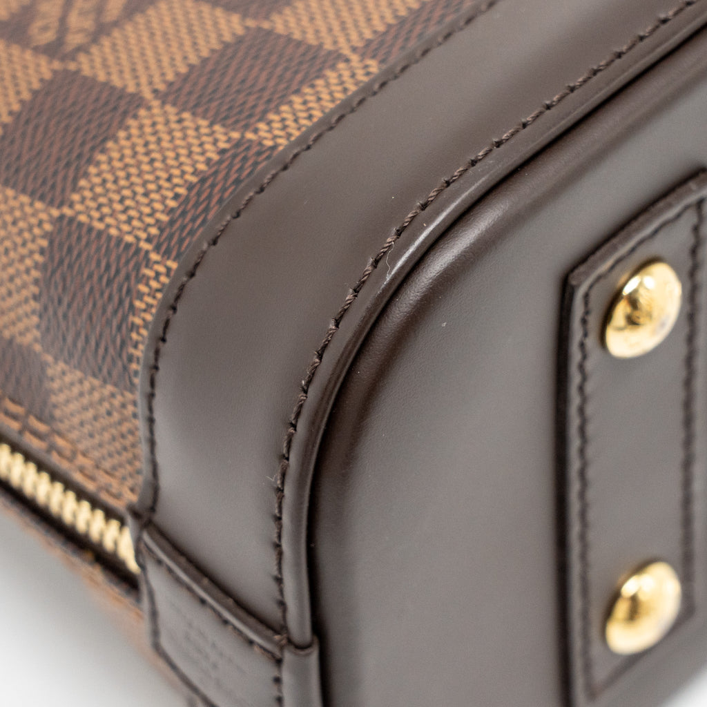 LOUIS VUITTON ALMA BB DAMIER EBENE CANVAS GHW