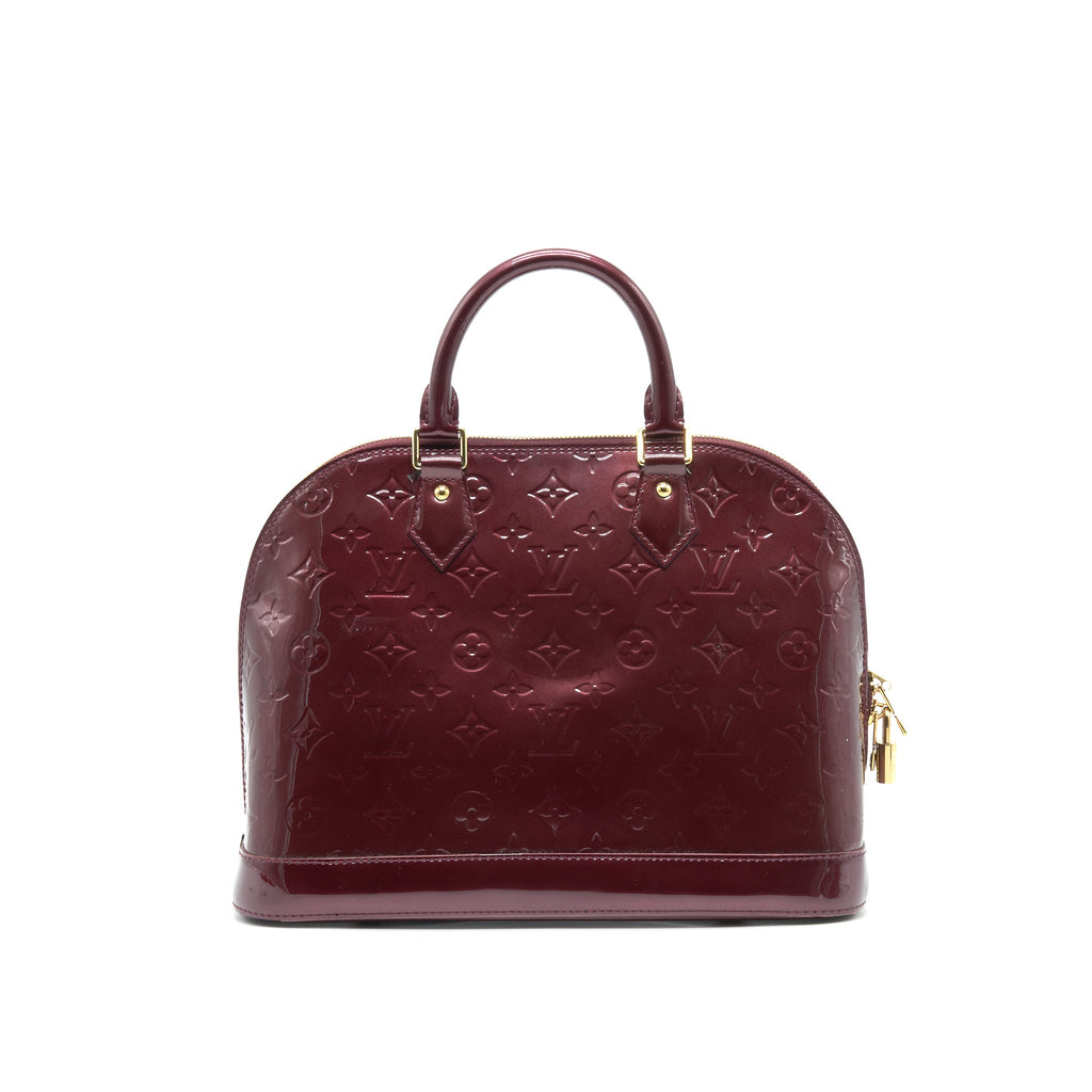 LOUIS VUITTON ALMA PM PATENT LEATHER AMARANTE GHW