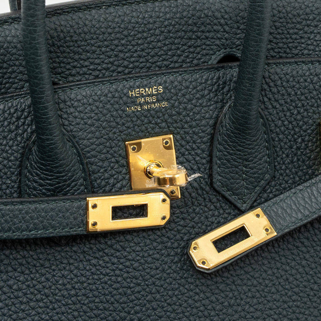 HERMES BIRKIN 25 TOGO VERT CYPRES GHW