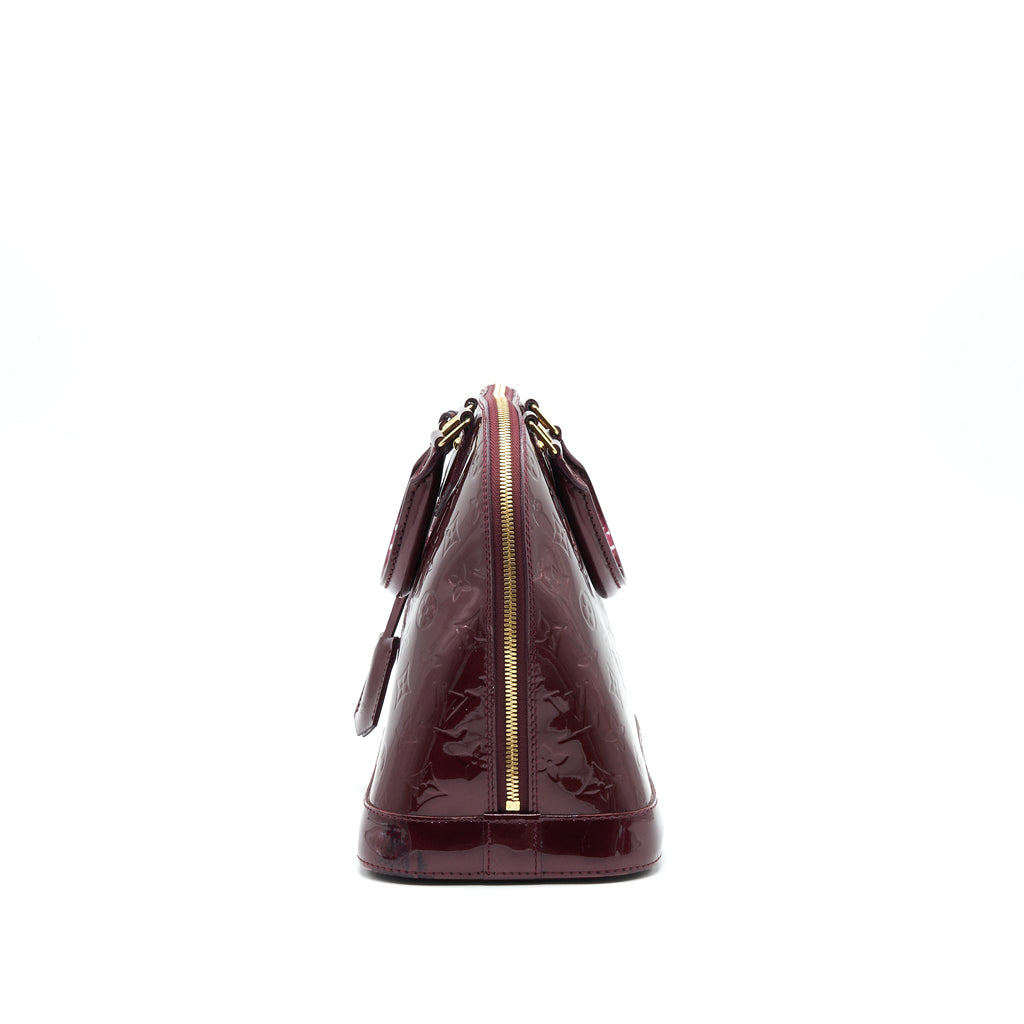 LOUIS VUITTON ALMA PM PATENT LEATHER AMARANTE GHW
