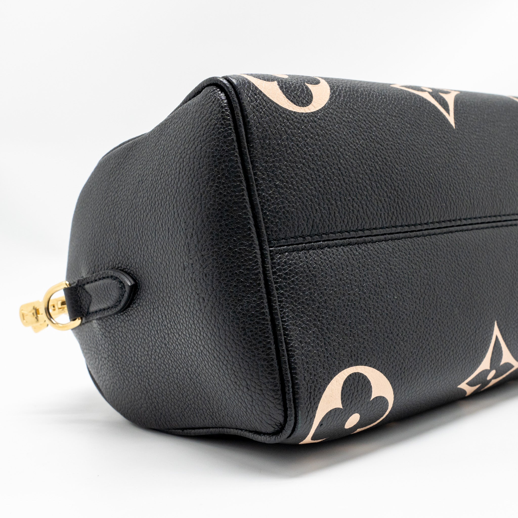 LOUIS VUITTON SPEEDY BANDOULIERE 25 BICOLOUR MONOGRAM EMPREINTE LEATHER BLACK/BEIGE GHW