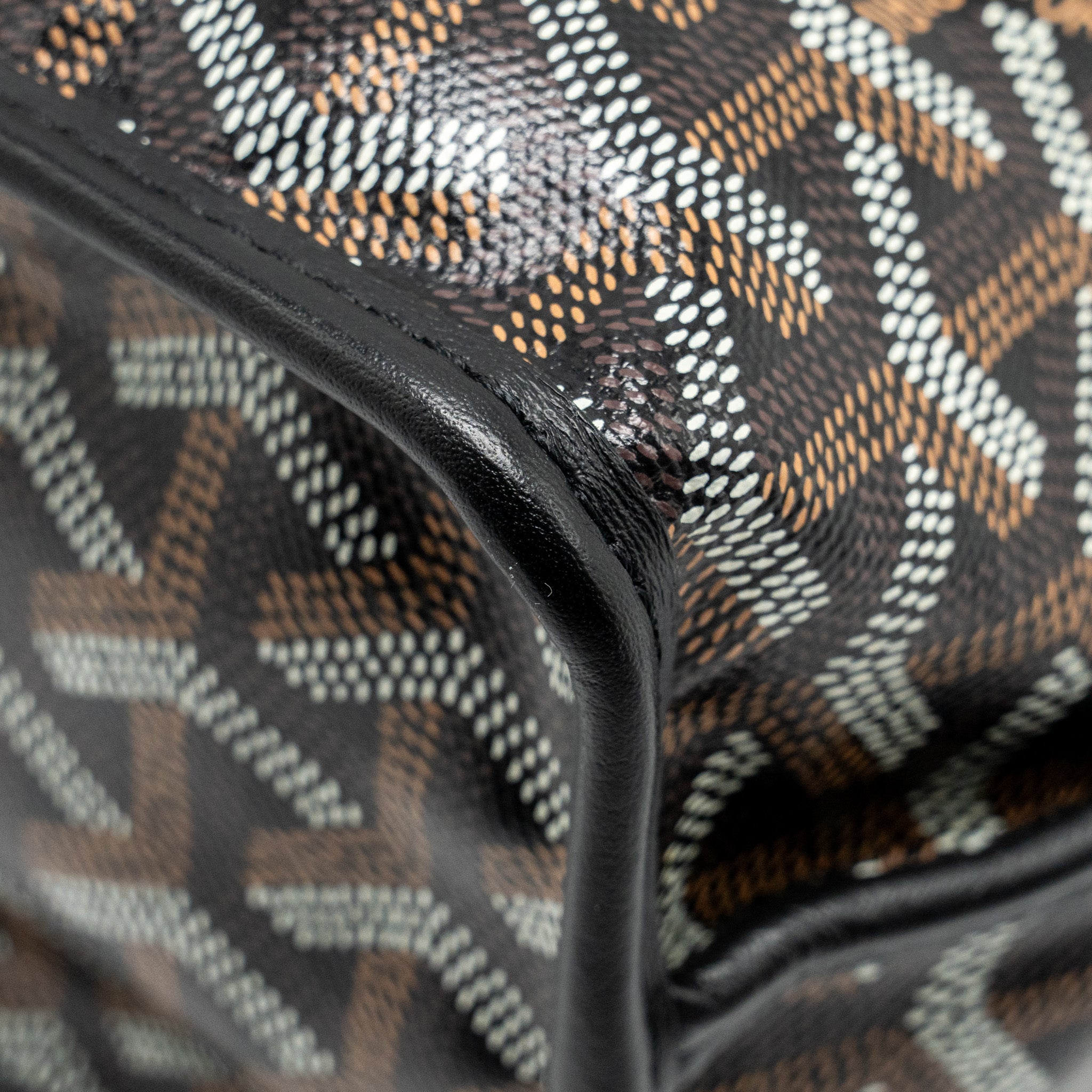 GOYARD MINI ANJOU TOTE GOYARDLINE CANVAS/LEATHER BLACK SHW