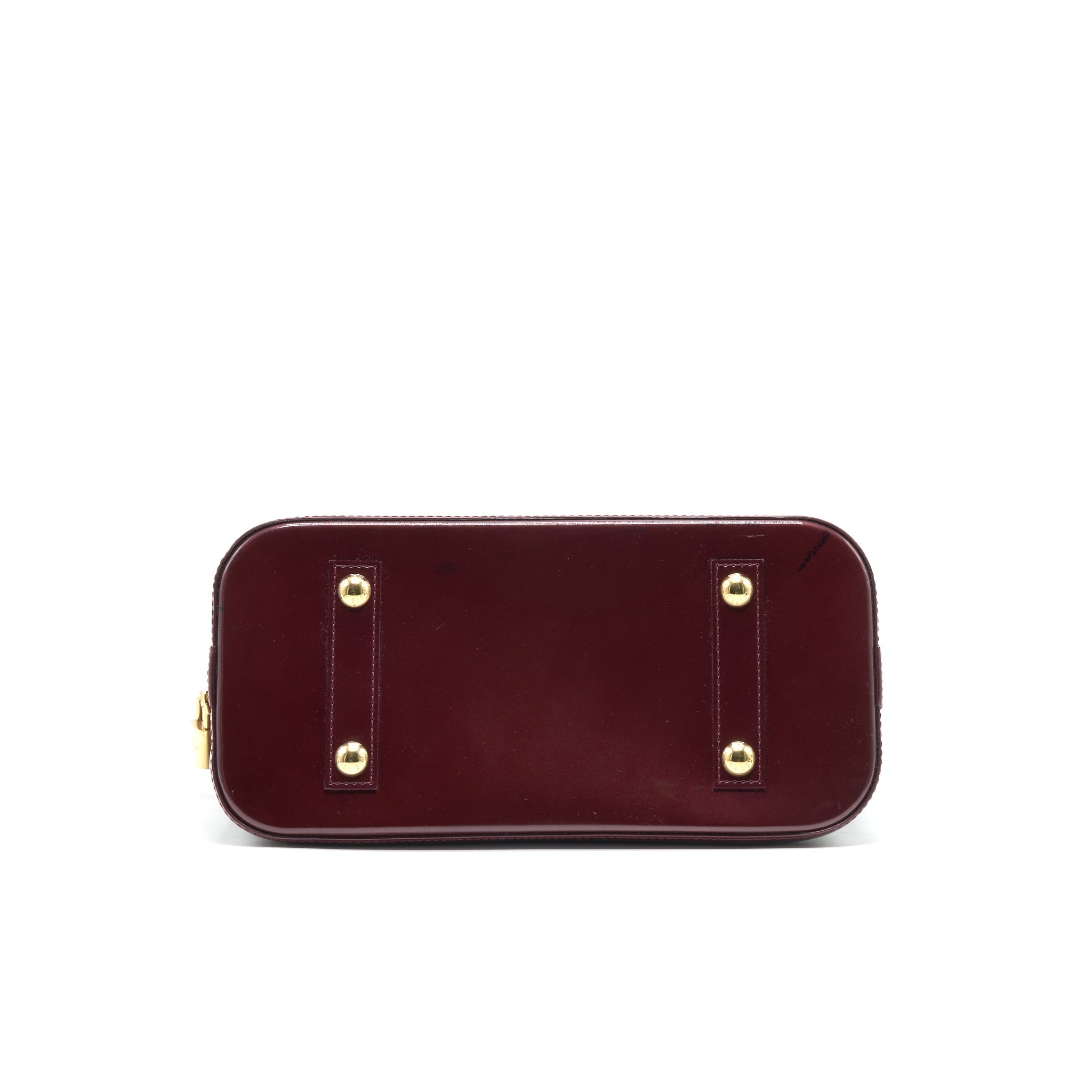 LOUIS VUITTON ALMA PM PATENT LEATHER AMARANTE GHW