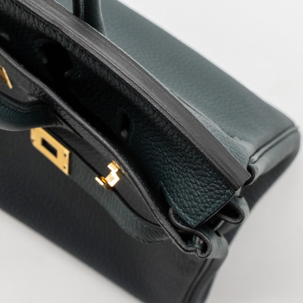 HERMES BIRKIN 25 TOGO VERT CYPRES GHW