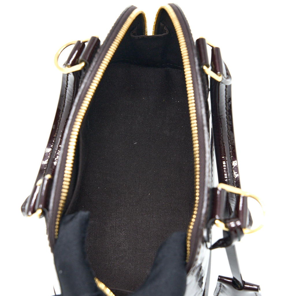 LOUIS VUITTON ALMA BB MONOGRAM PATENT AMATANTE GHW