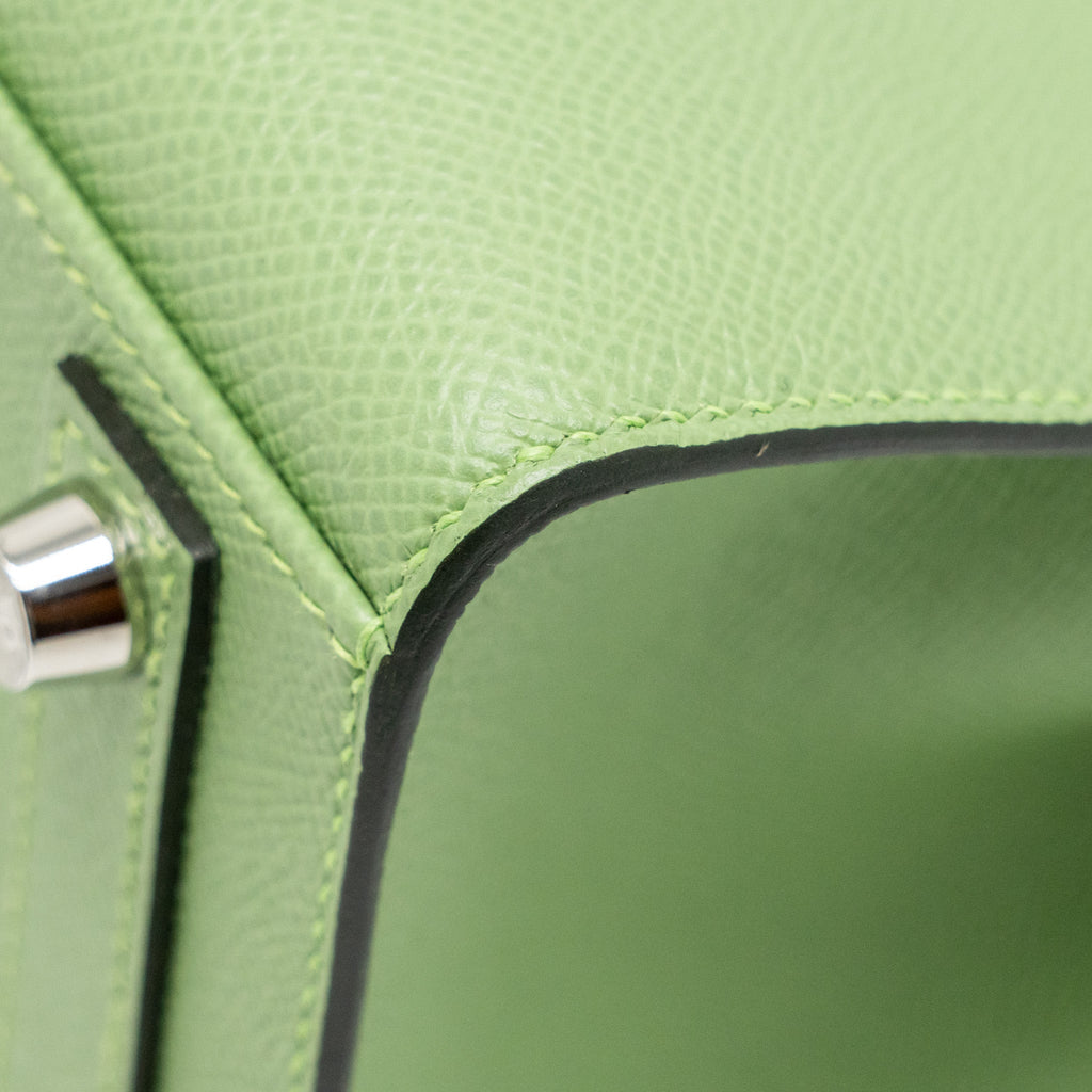 HERMES BIRKIN 25 EPSOM VERT CRIQUET SHW