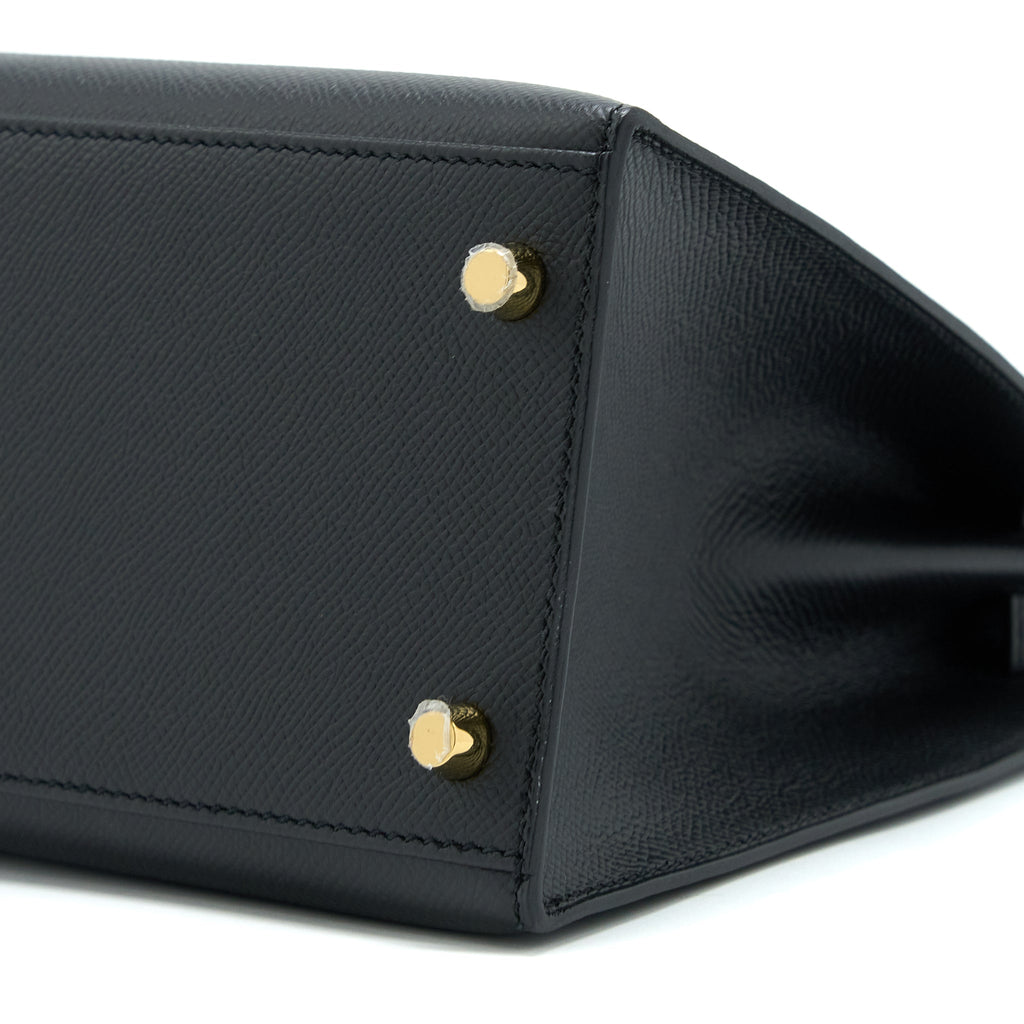 HERMES KELLY 28 EPSOM BLACK GHW