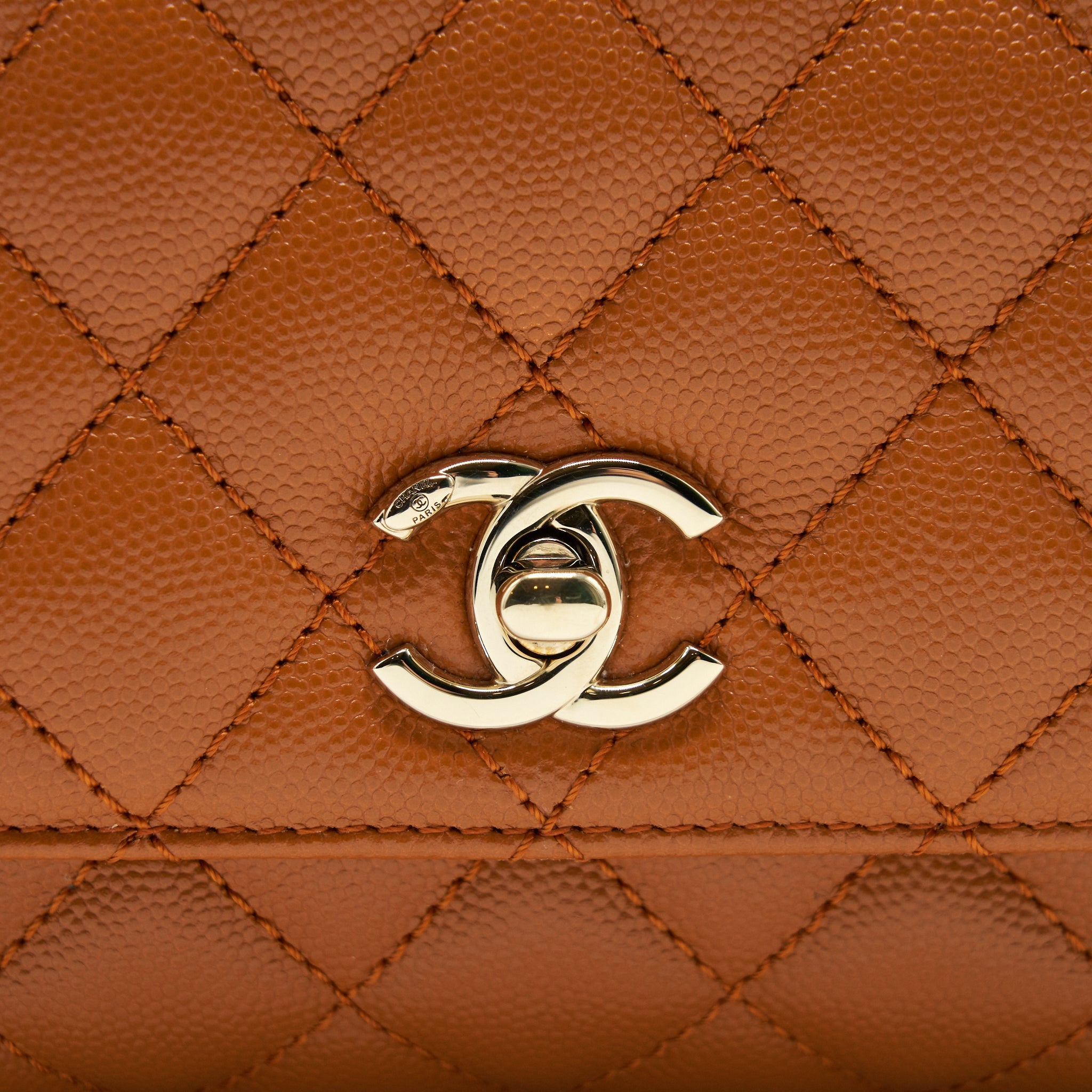 CHANEL EXTRA MINI COCO HANDLE CAVIAR CARAMEL GHW