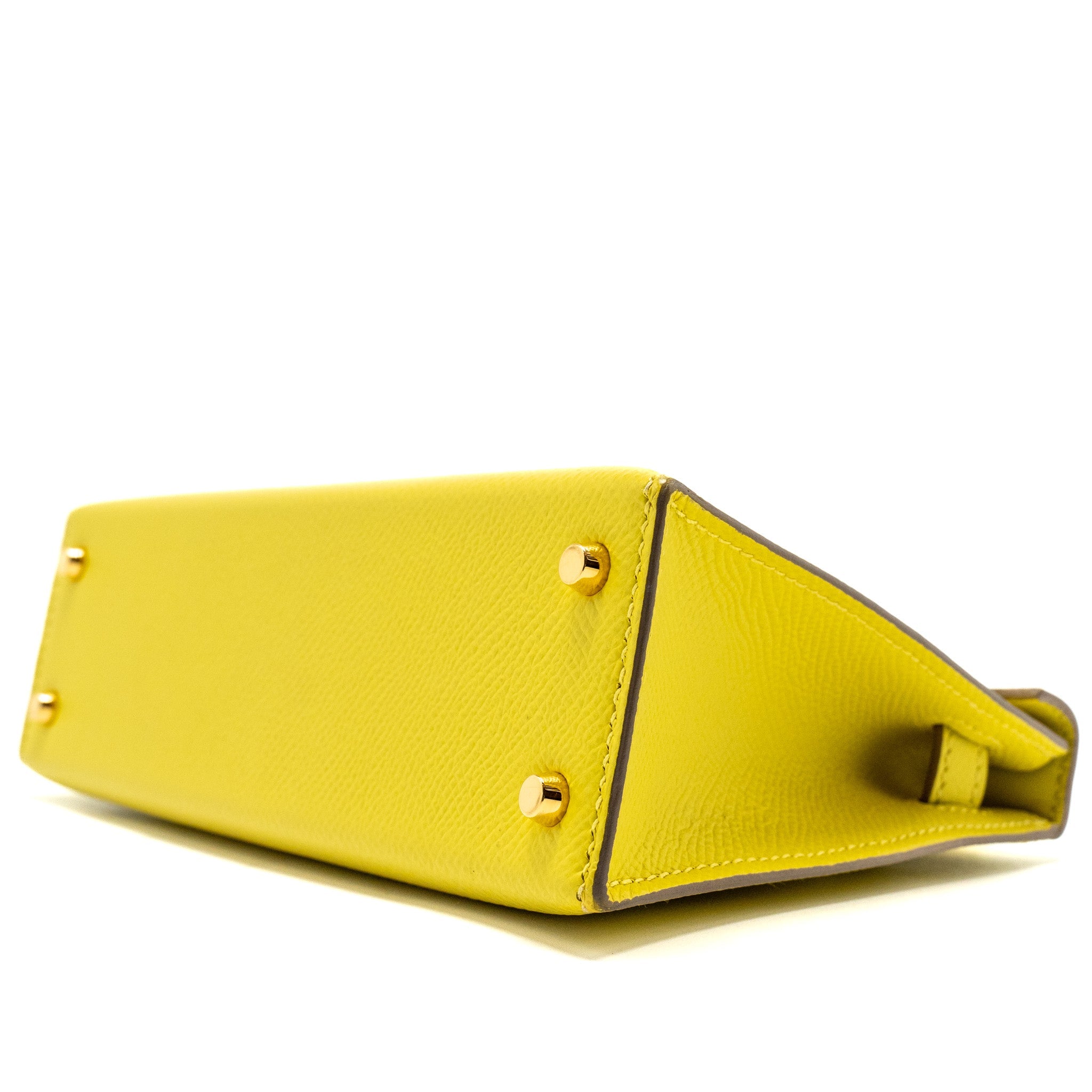 HERMES MINI KELLY II EPSOM 9R LIME GHW