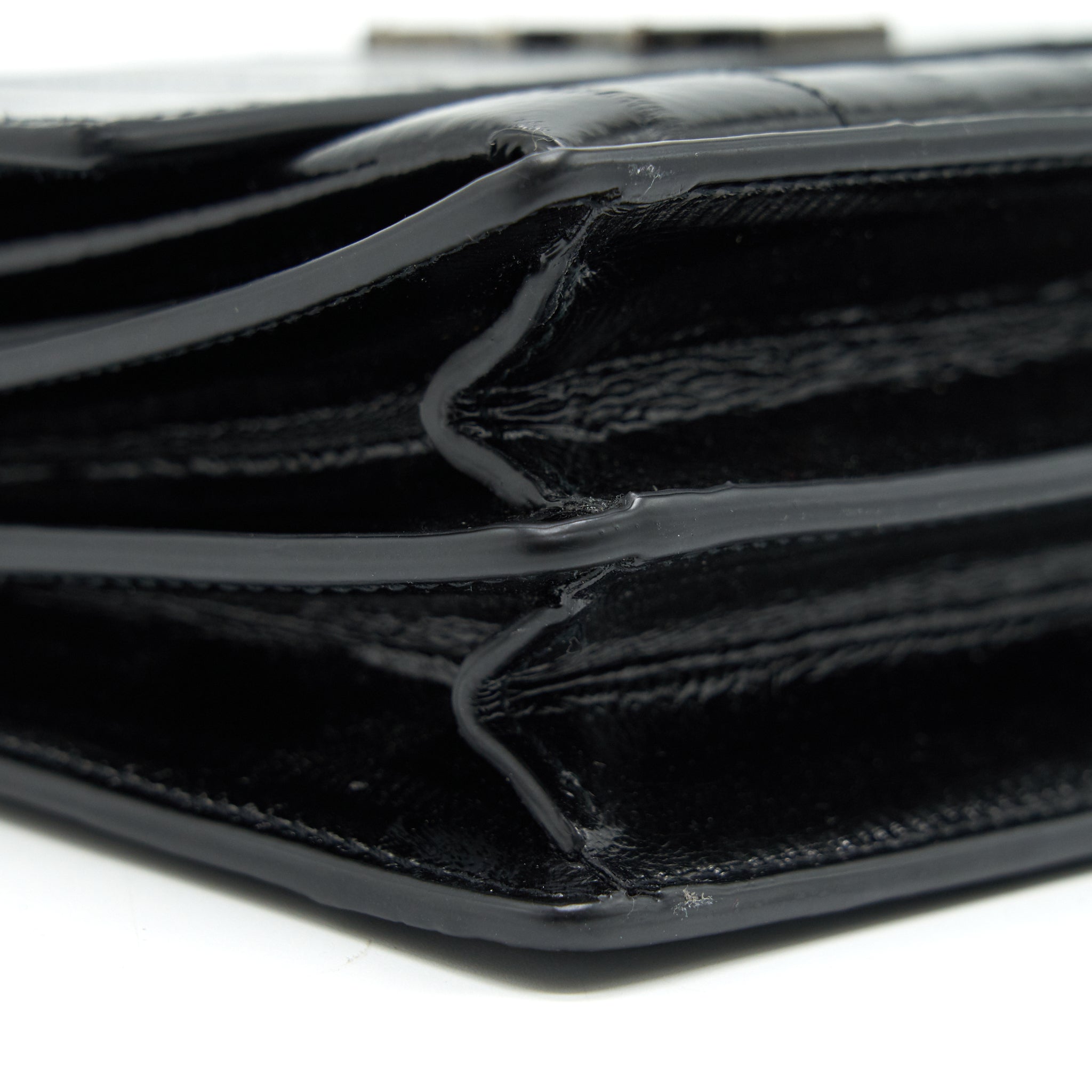 SAINT LAURENT SUNSET SHOULDER BAG BLACK SHW