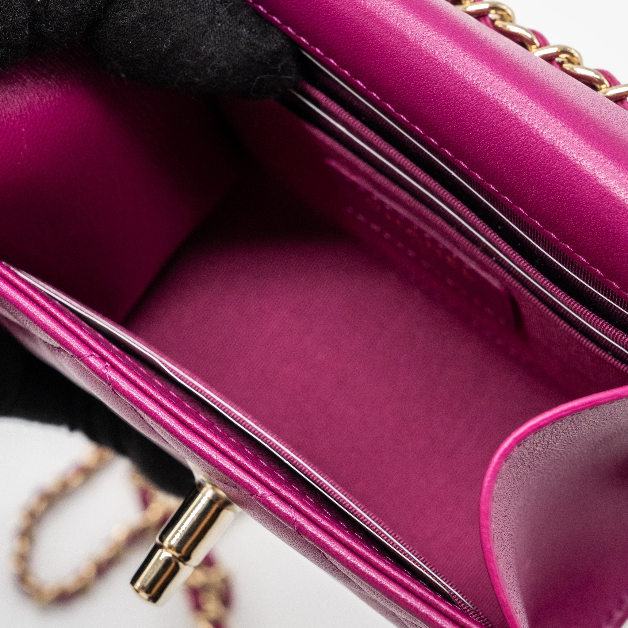 CHANEL MINI TRENDY CC CLUTCH LAMBSKIN PINK LGHW