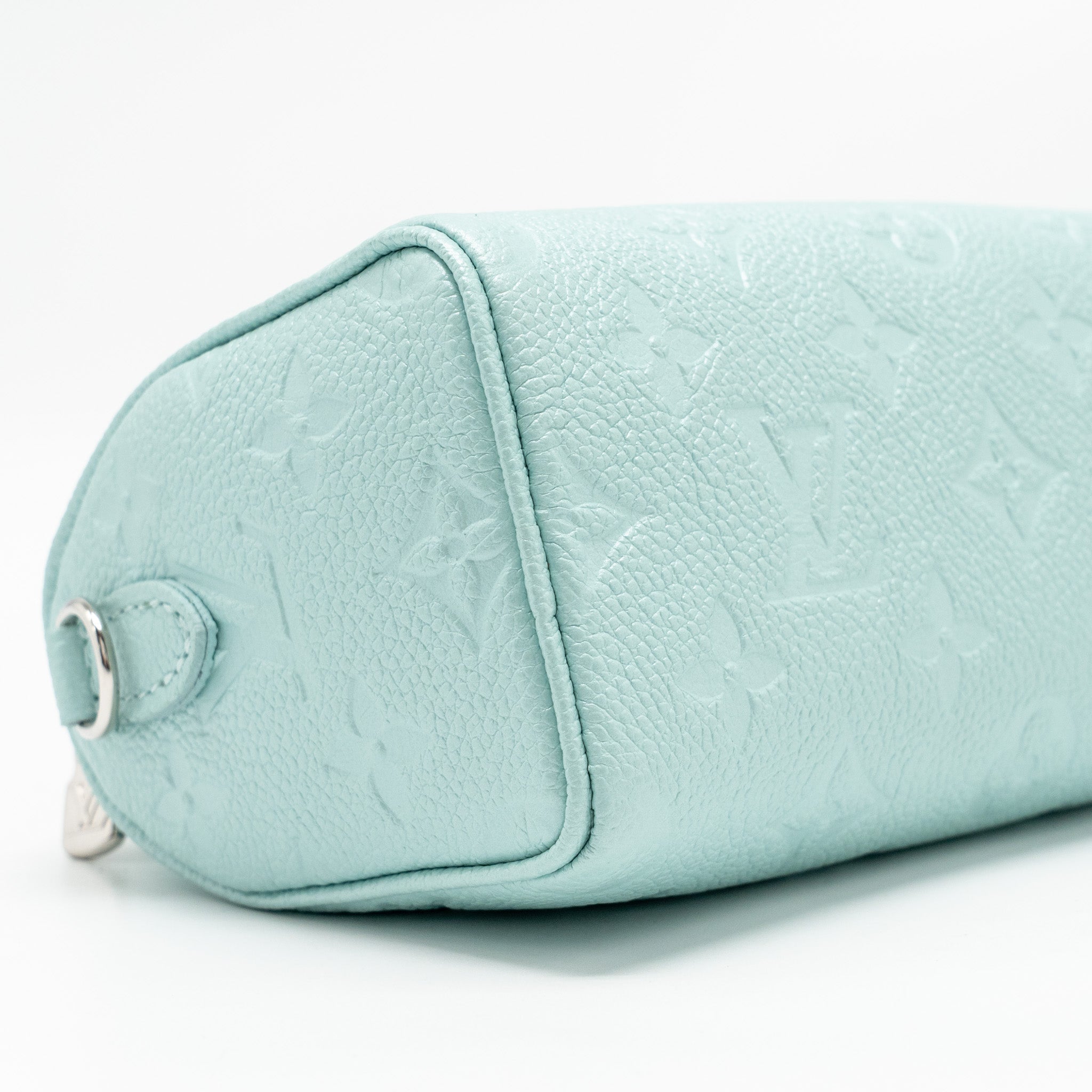 LOUIS VUITTON NANO SPEEDY MONOGRAM EMPREINTE LEATHER MINT GREEN SHW