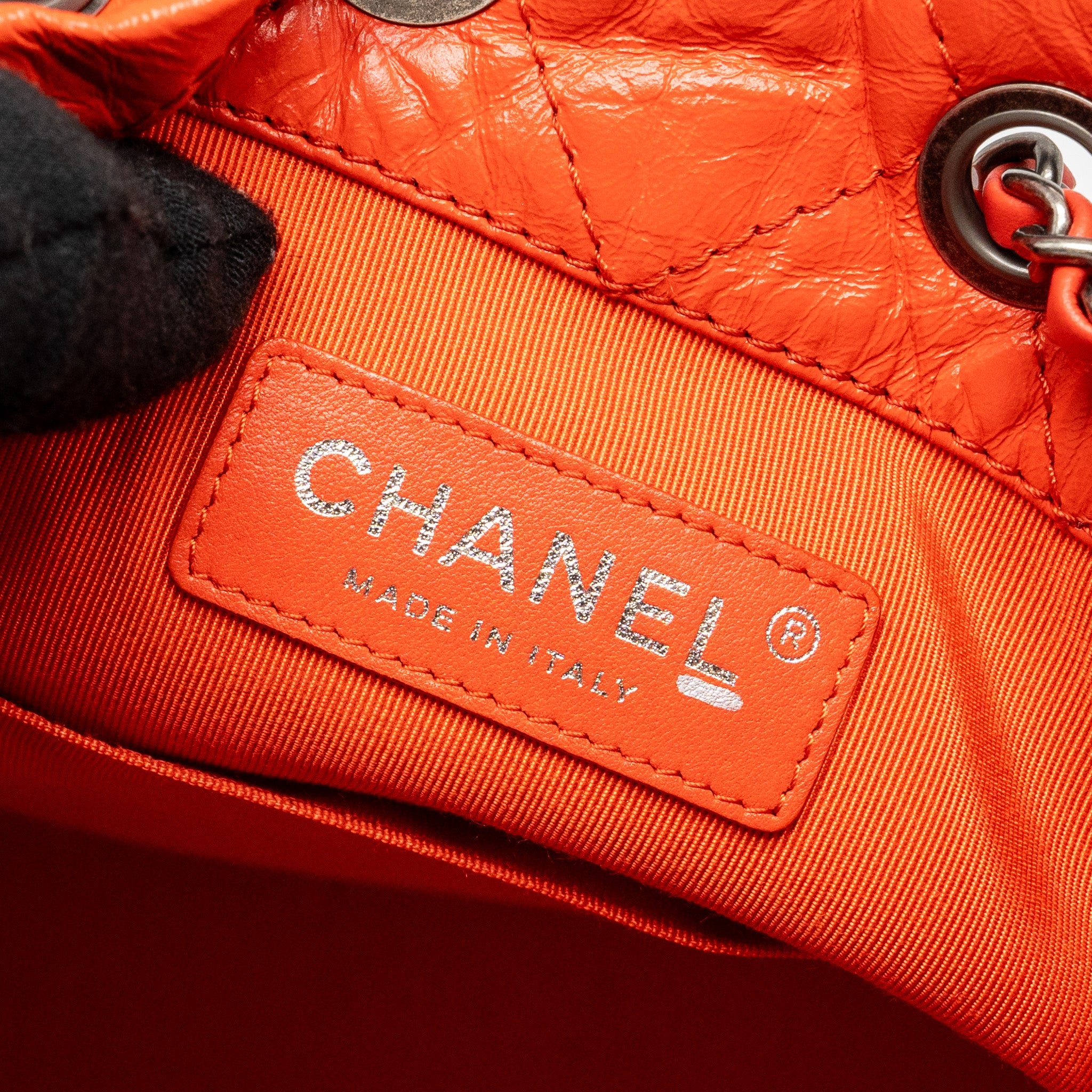 CHANEL SMALL GABRIELLE BACKPACK AGED CALFSKIN RED MULTICOLOUR HARDWARE