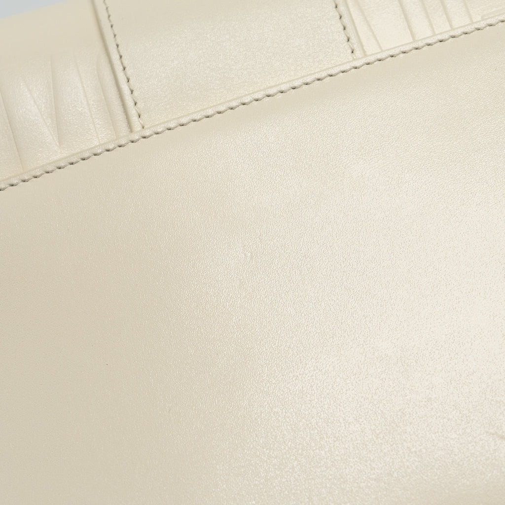 DIOR 30 MONTAIGNE BAG CALFSKIN WHITE GHW
