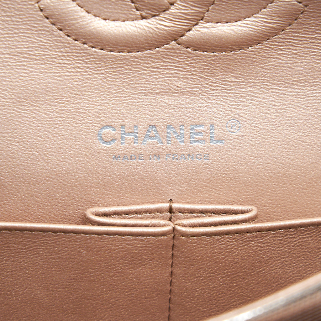 CHANEL SEASONAL MEDIUM FLAP BAG IN CHAMPAGNE PINK SHW