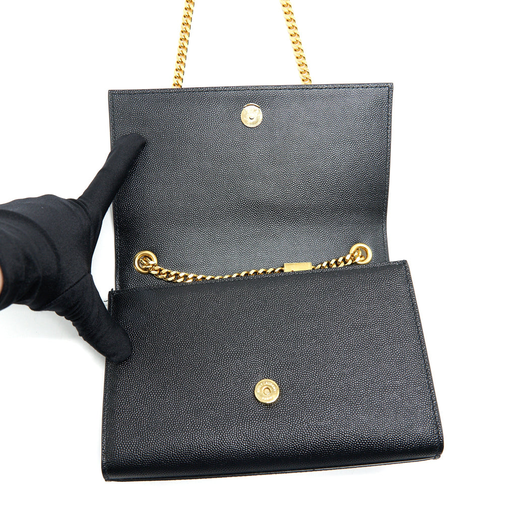 SAINT LAURENT/YSL SMALL KATE CHAIN CROSSBODY BLACK GHW
