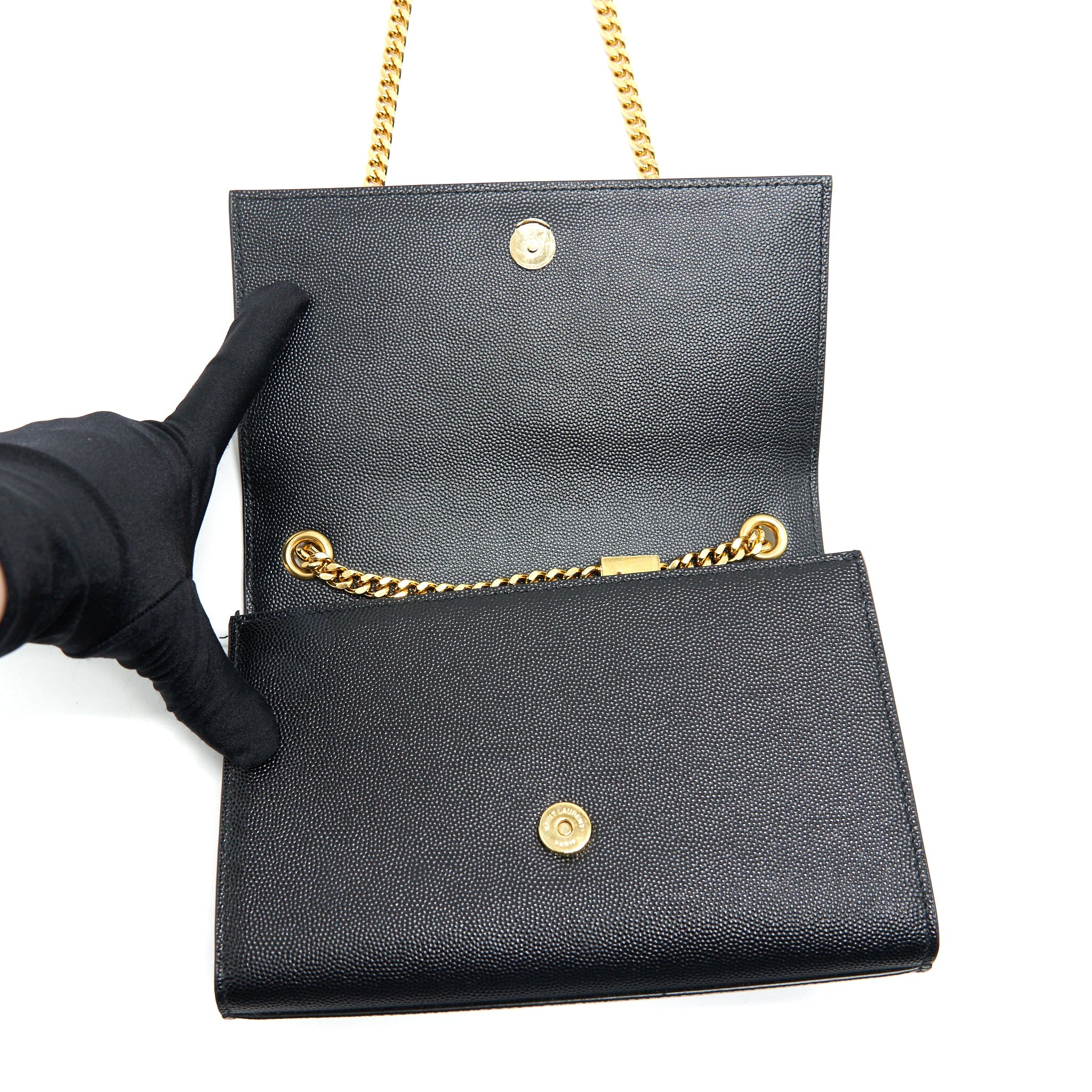 SAINT LAURENT/YSL SMALL KATE CHAIN CROSSBODY BLACK GHW