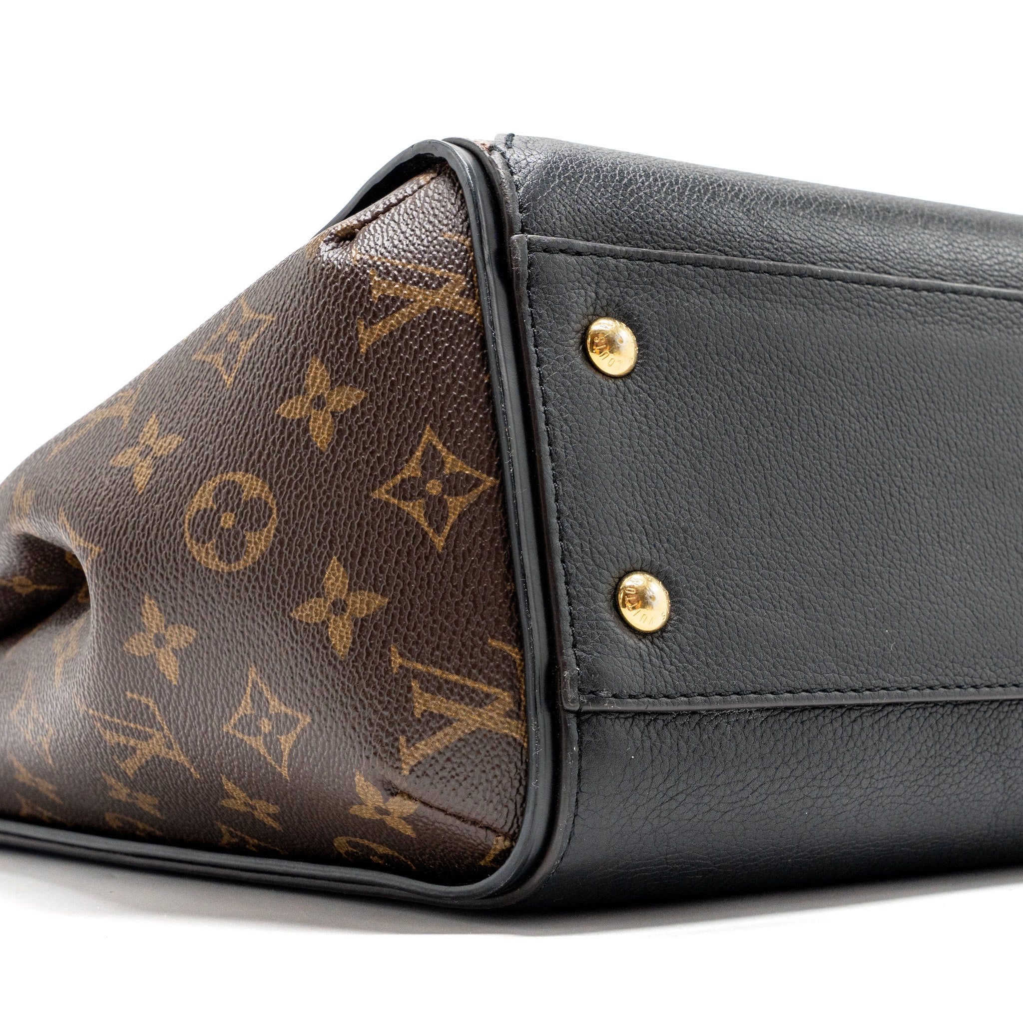 LOUIS VUITTON KIMONO TOTE BAG LEATHER / MONOGRAM CANVAS GHW