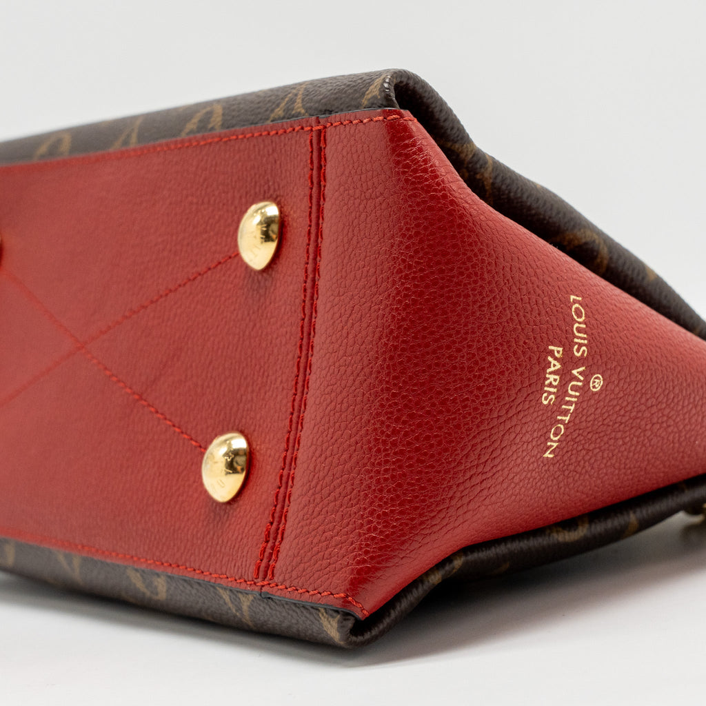 LOUIS VUITTON SURENE BB MONOGRAM CANVAS RED GHW