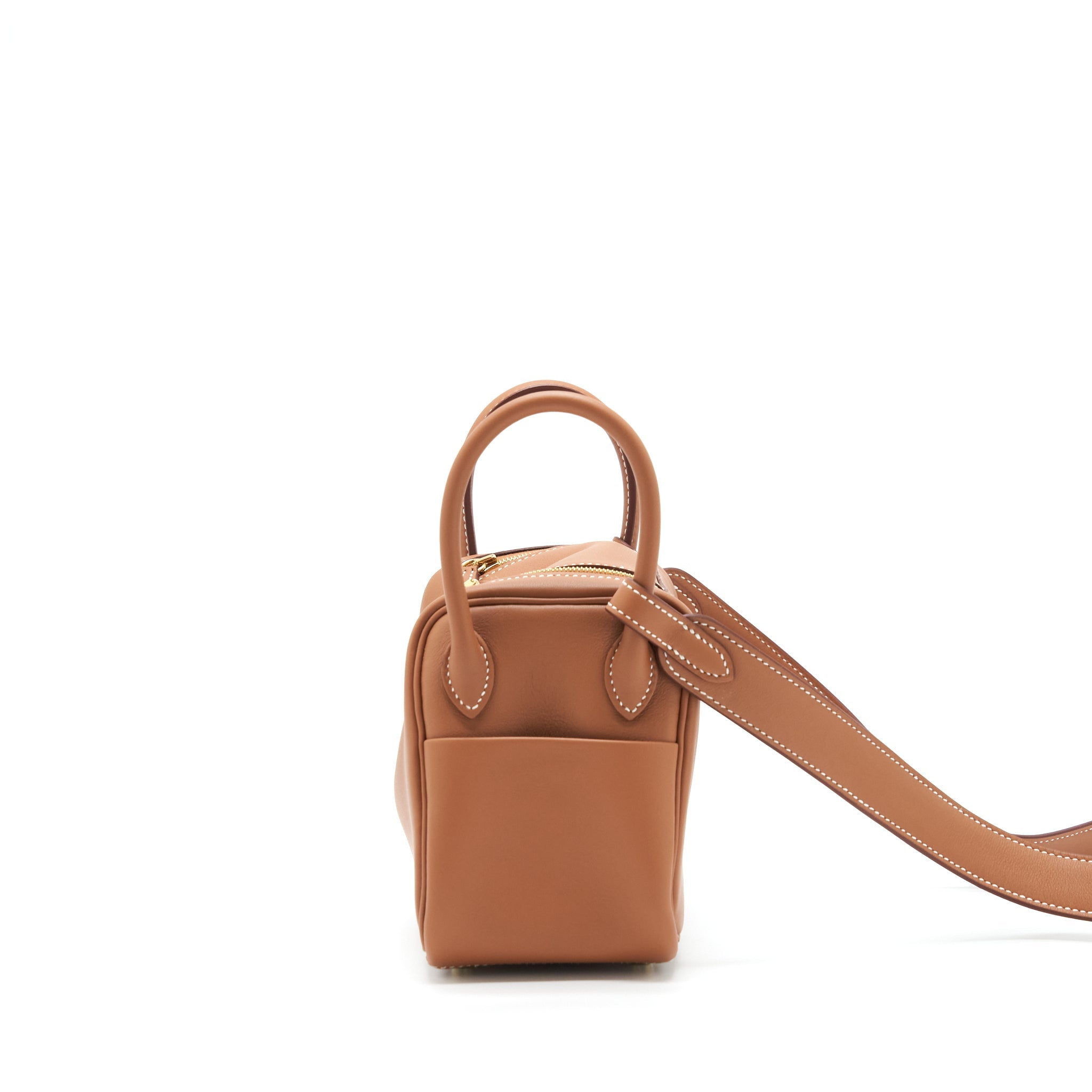 HERMES MINI LINDY SWIFT GOLD GHW