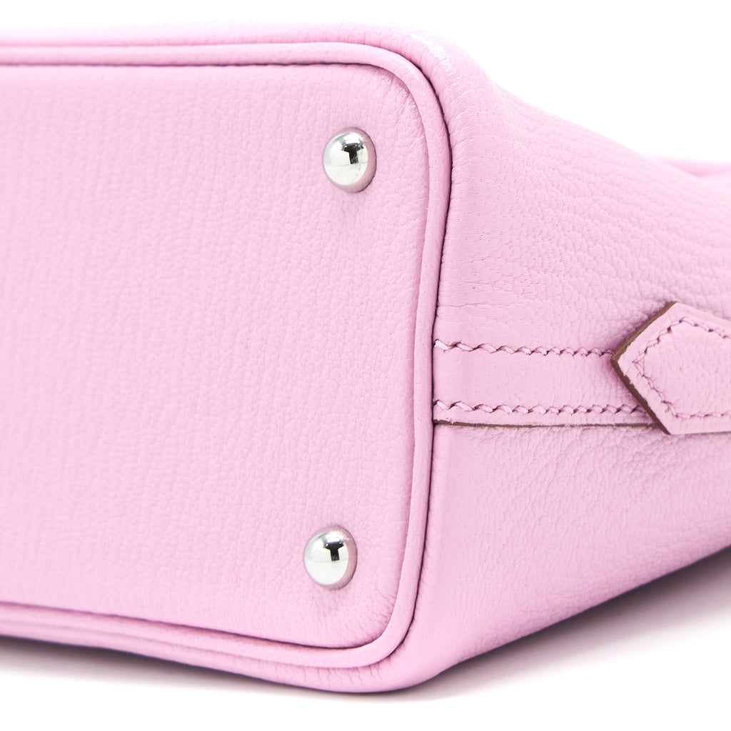 HERMES MINI BOLIDE CHÈVRE MYSORE X9 MAUVE SYLVESTRE SHW