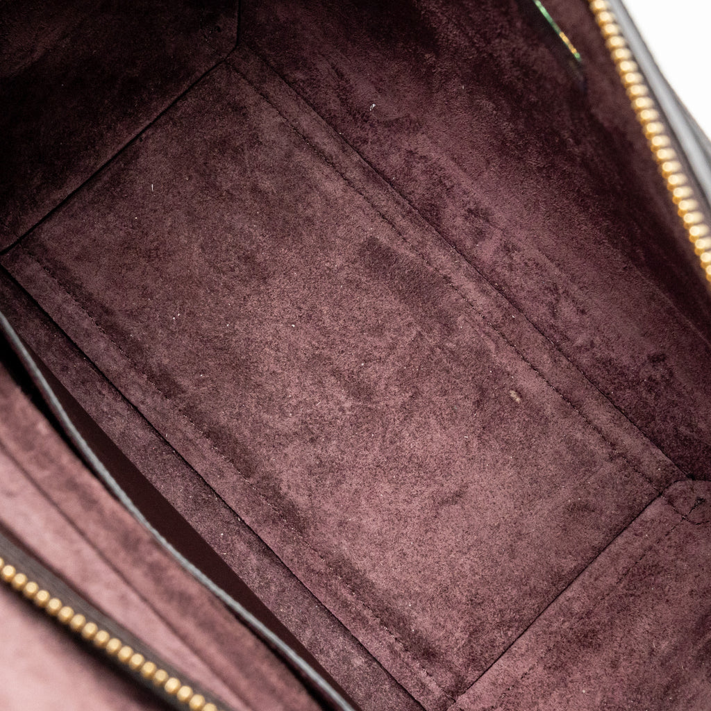 CELINE MICRO BELT BAG GRAINED CALFSKIN BURGUNDY GHW