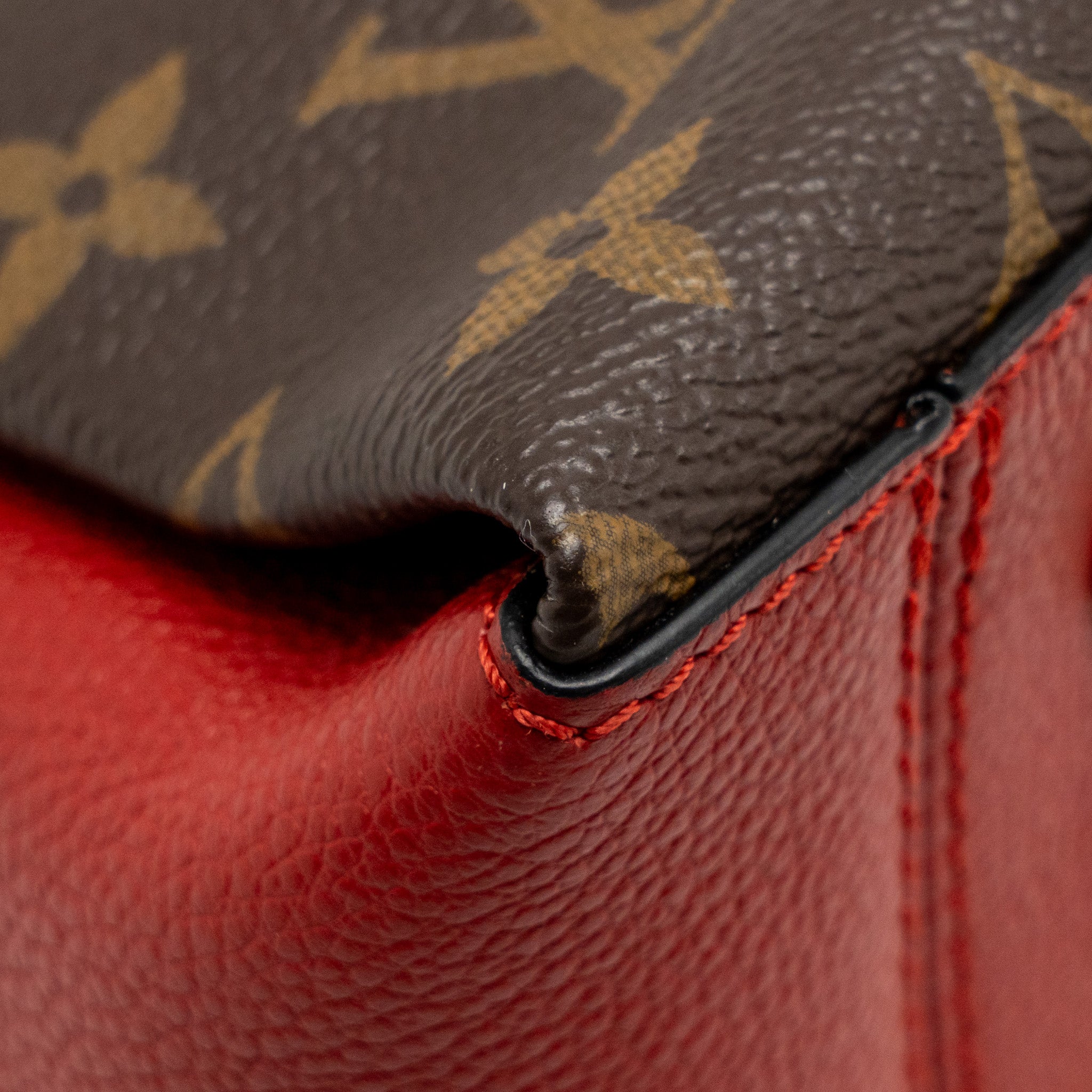 LOUIS VUITTON SURENE BB MONOGRAM CANVAS RED GHW