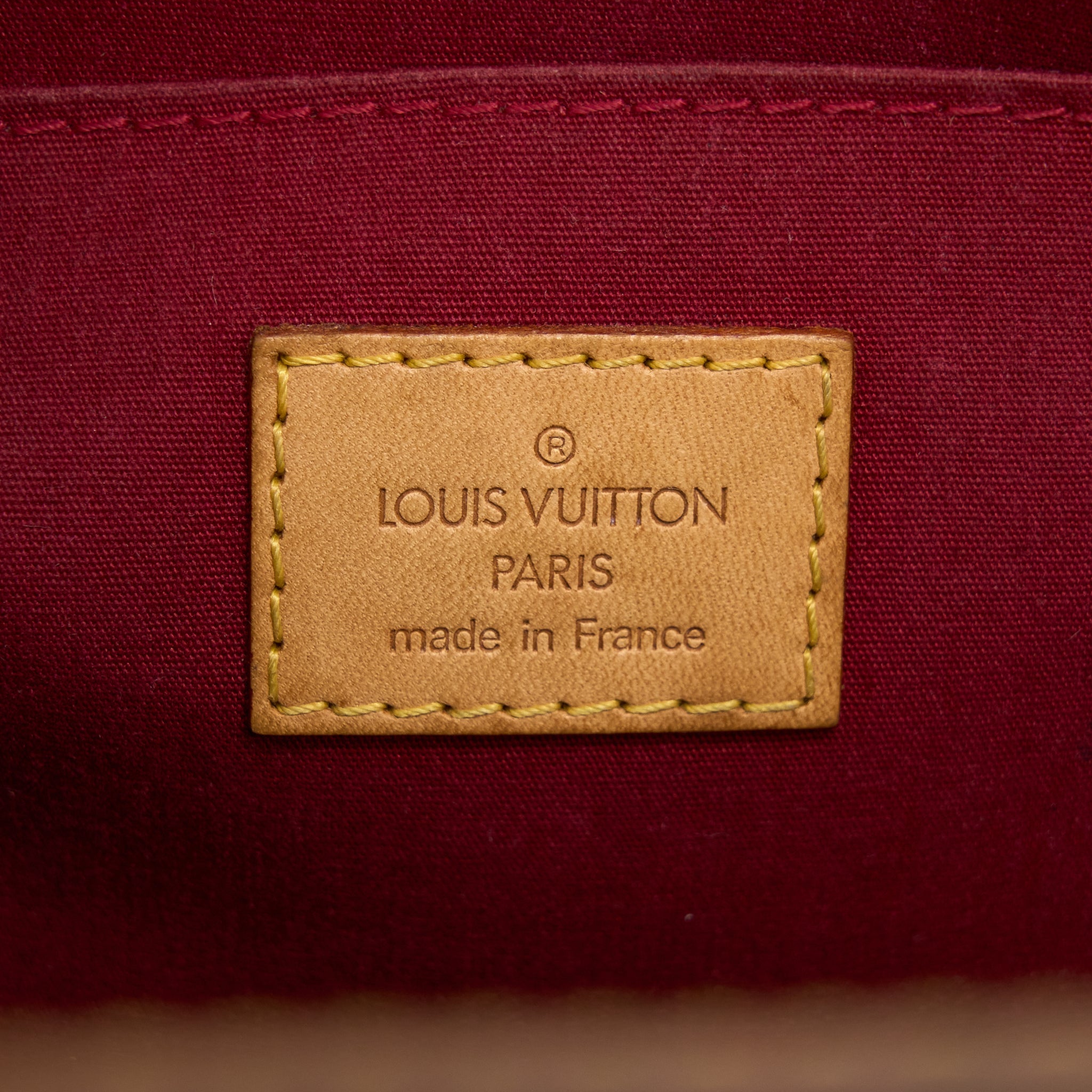 LOUIS VUITTON ROXBURY DRIVE MONOGRAM VERNIS RED GHW
