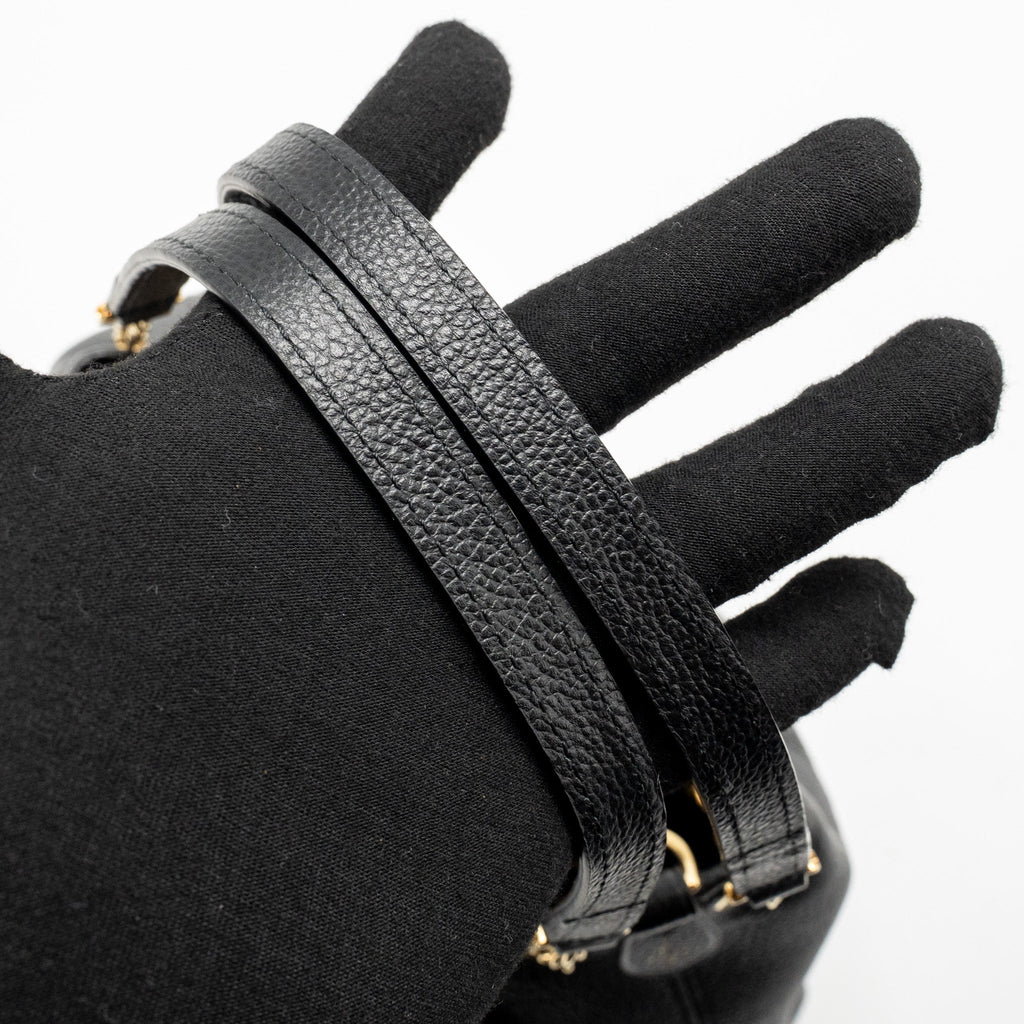 LOUIS VUITTON BUNDLE BAG MONOGRAM EMPREINTE LEATHER BLACK GHW