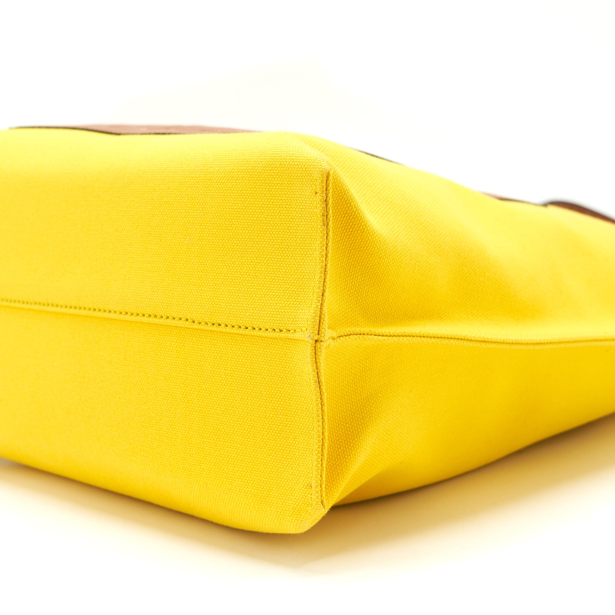 LOEWE TOTE BAG CANVAS YELLOW/GOLD SHW