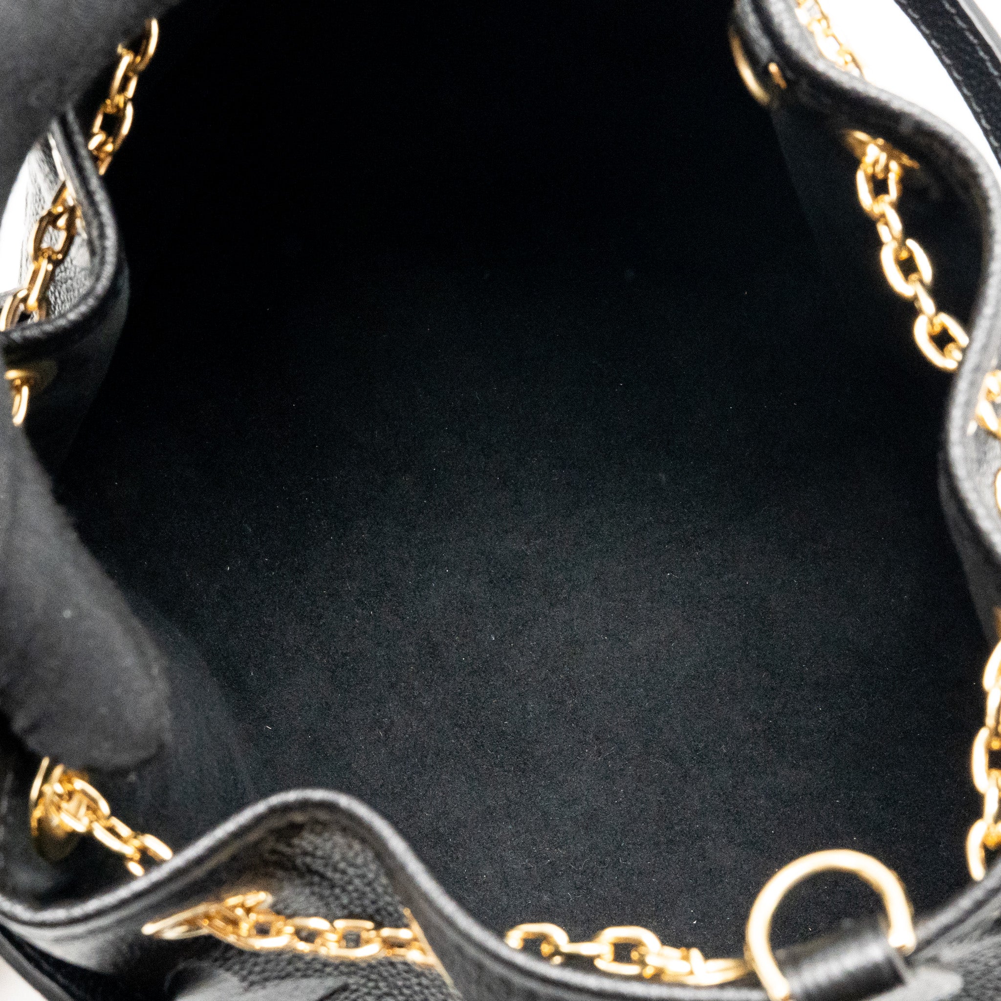 LOUIS VUITTON BUNDLE BAG MONOGRAM EMPREINTE LEATHER BLACK GHW