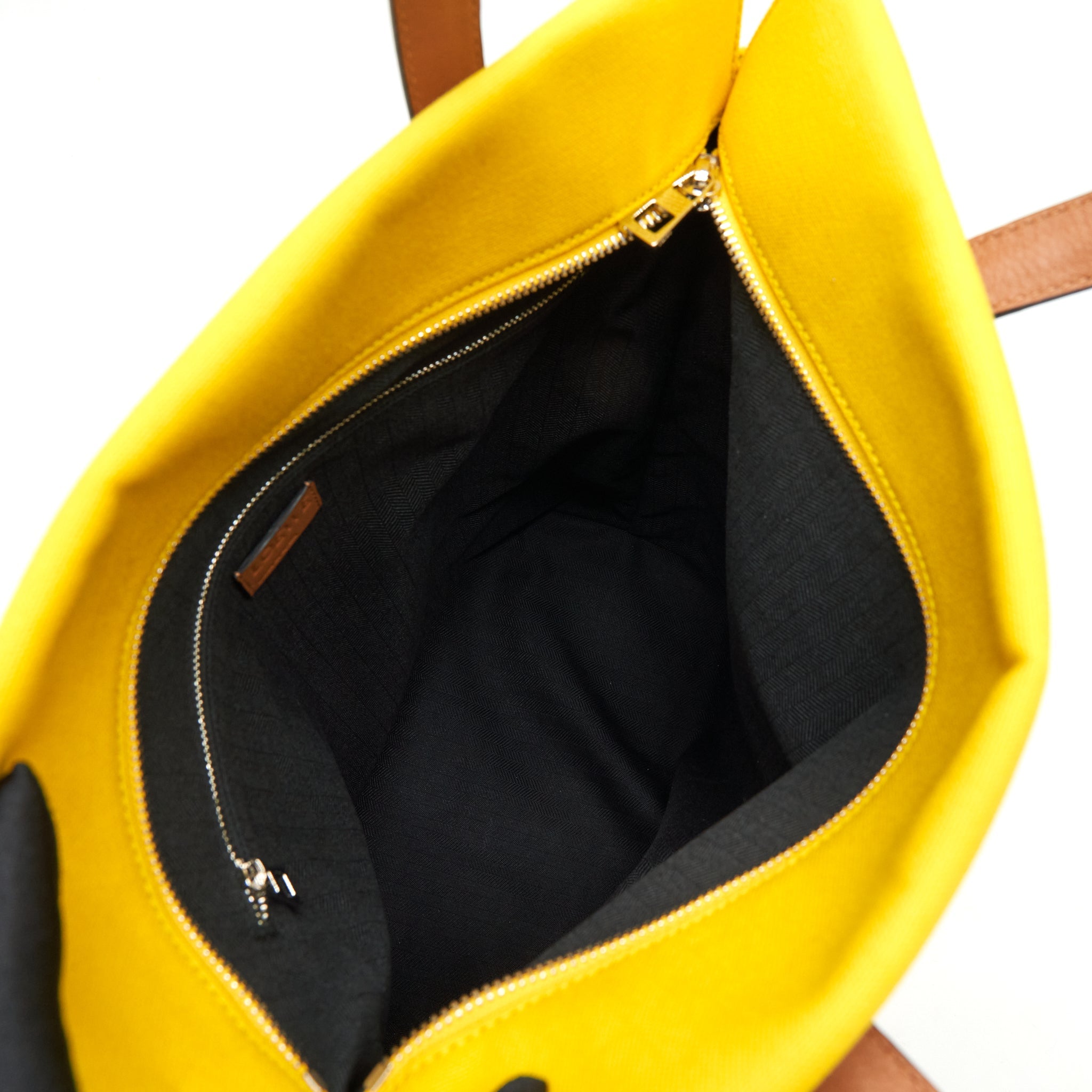 LOEWE TOTE BAG CANVAS YELLOW/GOLD SHW