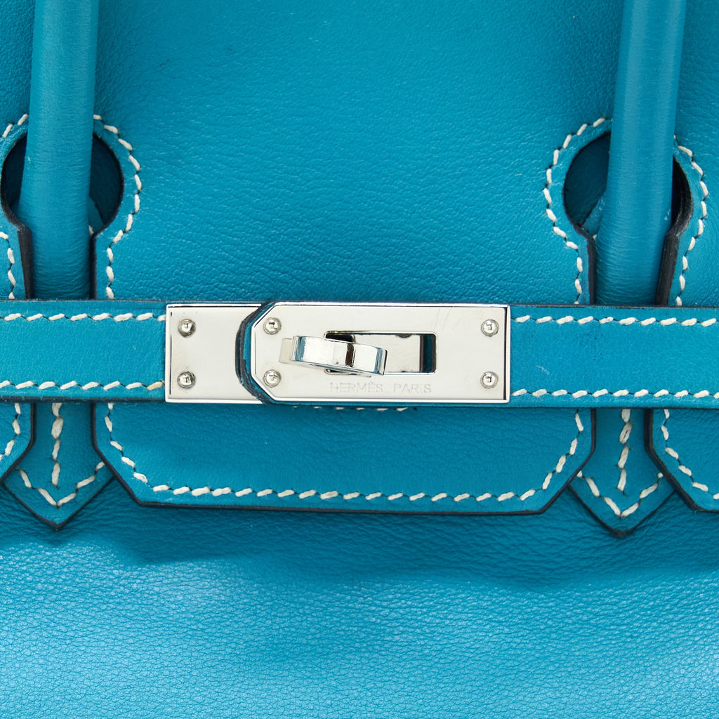 HERMES BIRKIN 25 SWIFT BLUE JEANS SHW