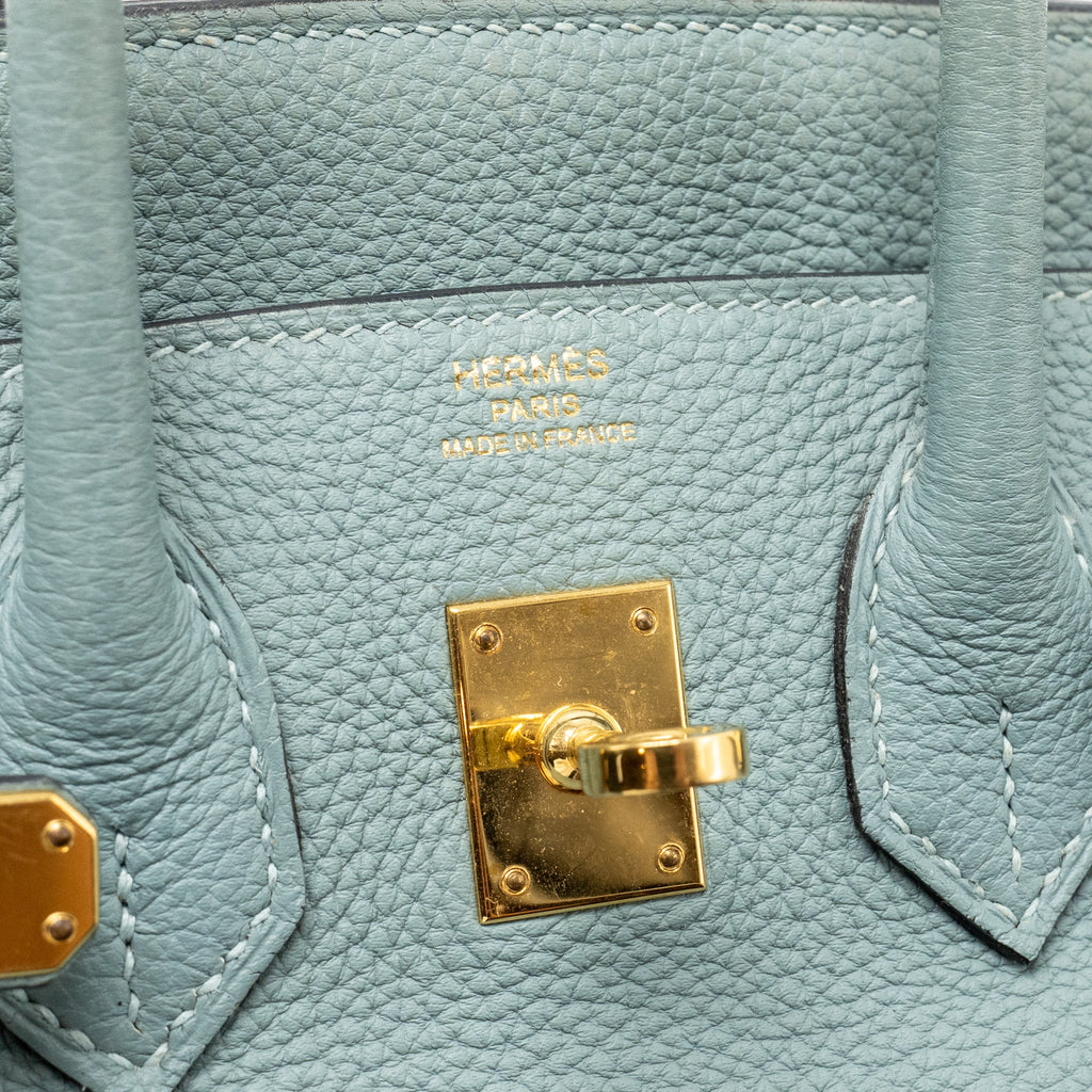HERMES BIRKIN 25 TOGO 7G CIEL GHW