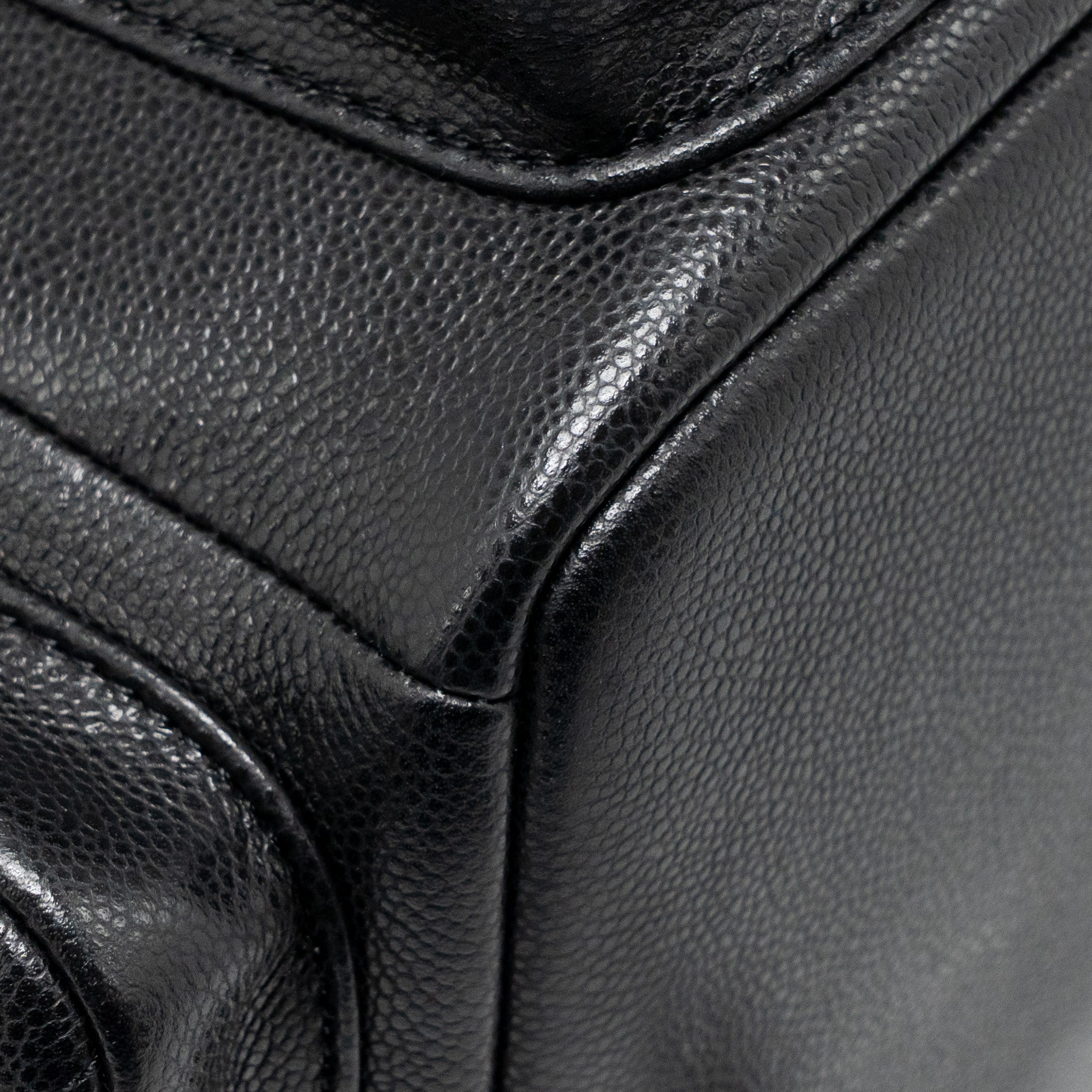 CHANEL TRIPLE POCKET BACKPACK CAVIAR BLACK LGHW (MICROCHIP)