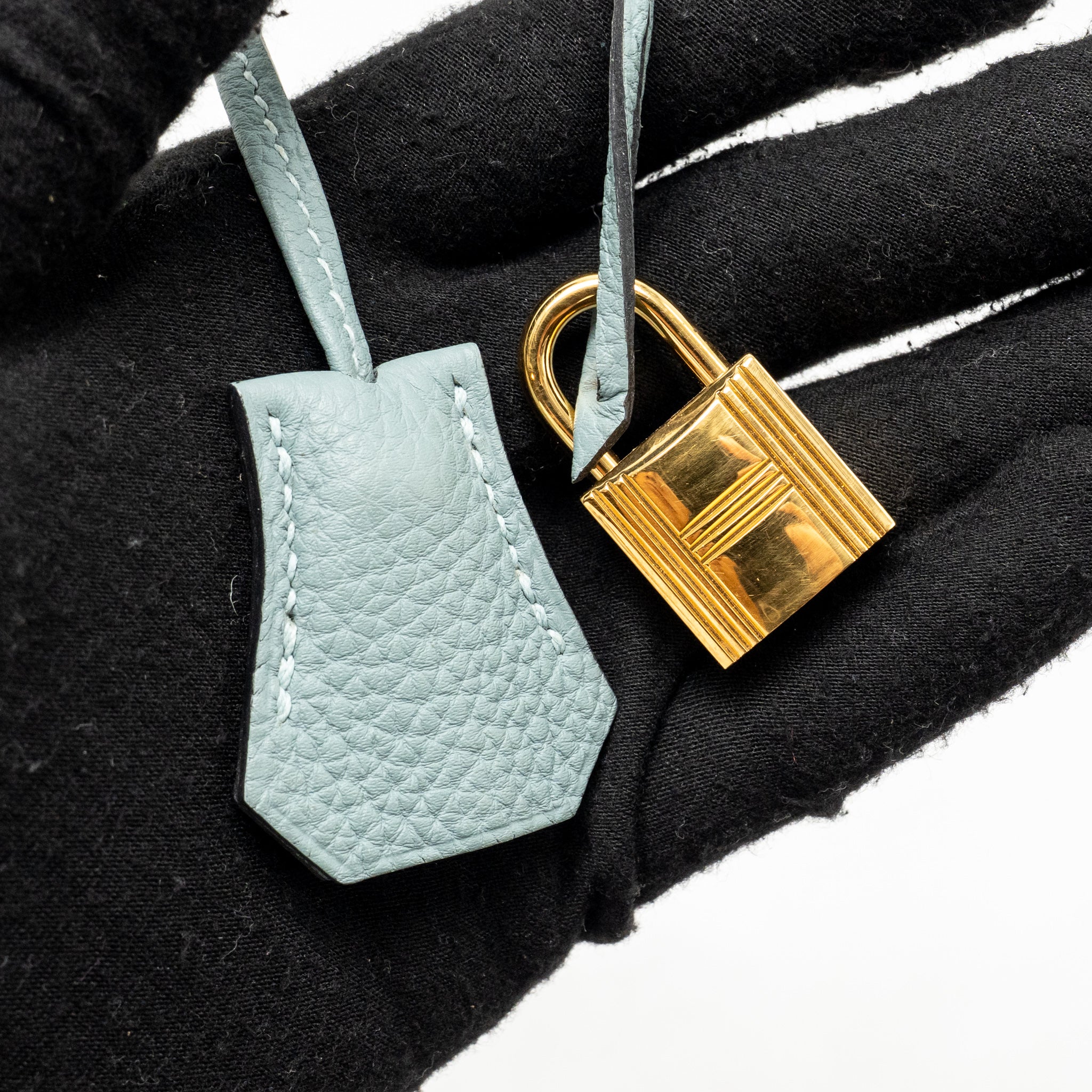 HERMES BIRKIN 25 TOGO 7G CIEL GHW