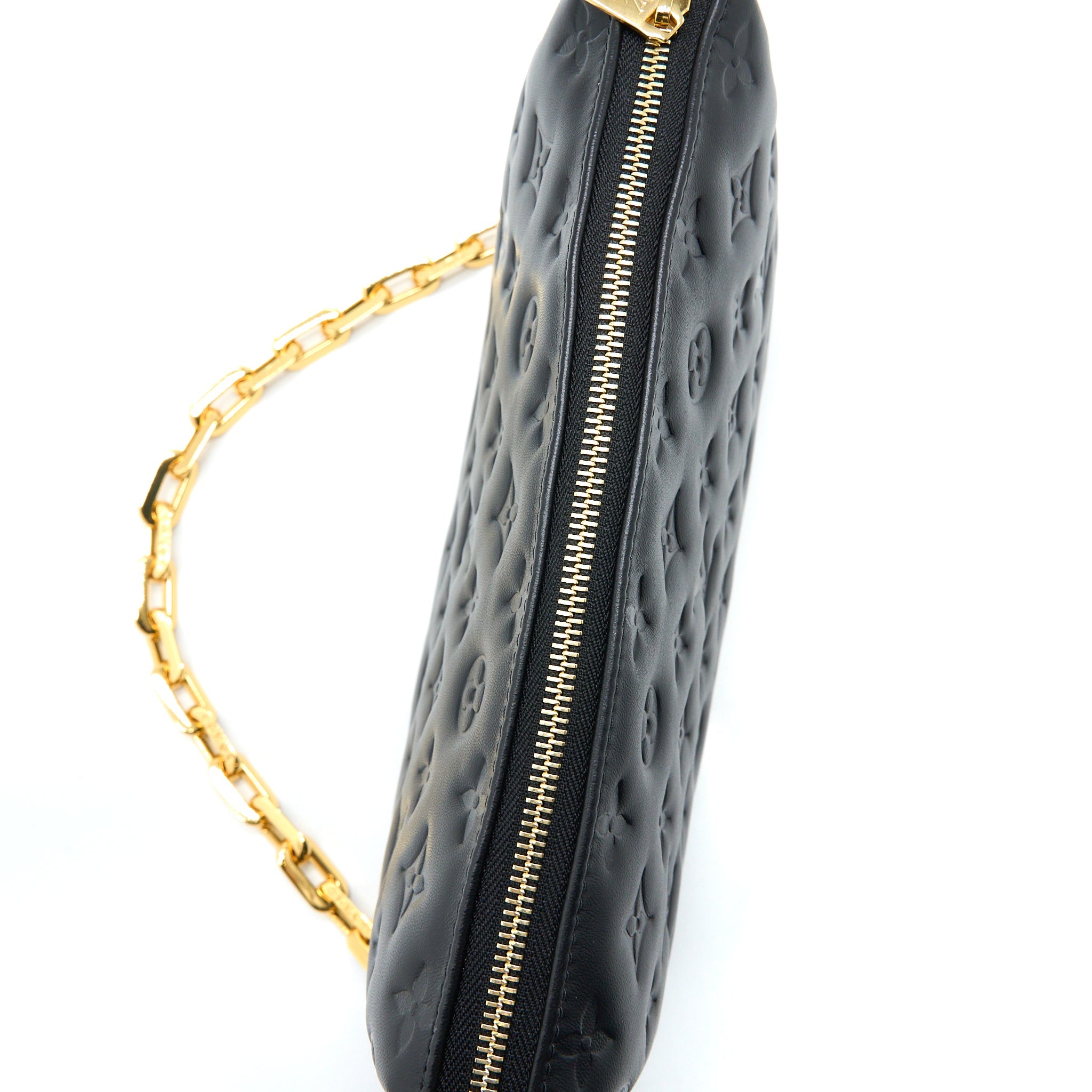LOUIS VUITTON COUSSIN PM LAMBSKIN BLACK GHW (NEW VERISON)