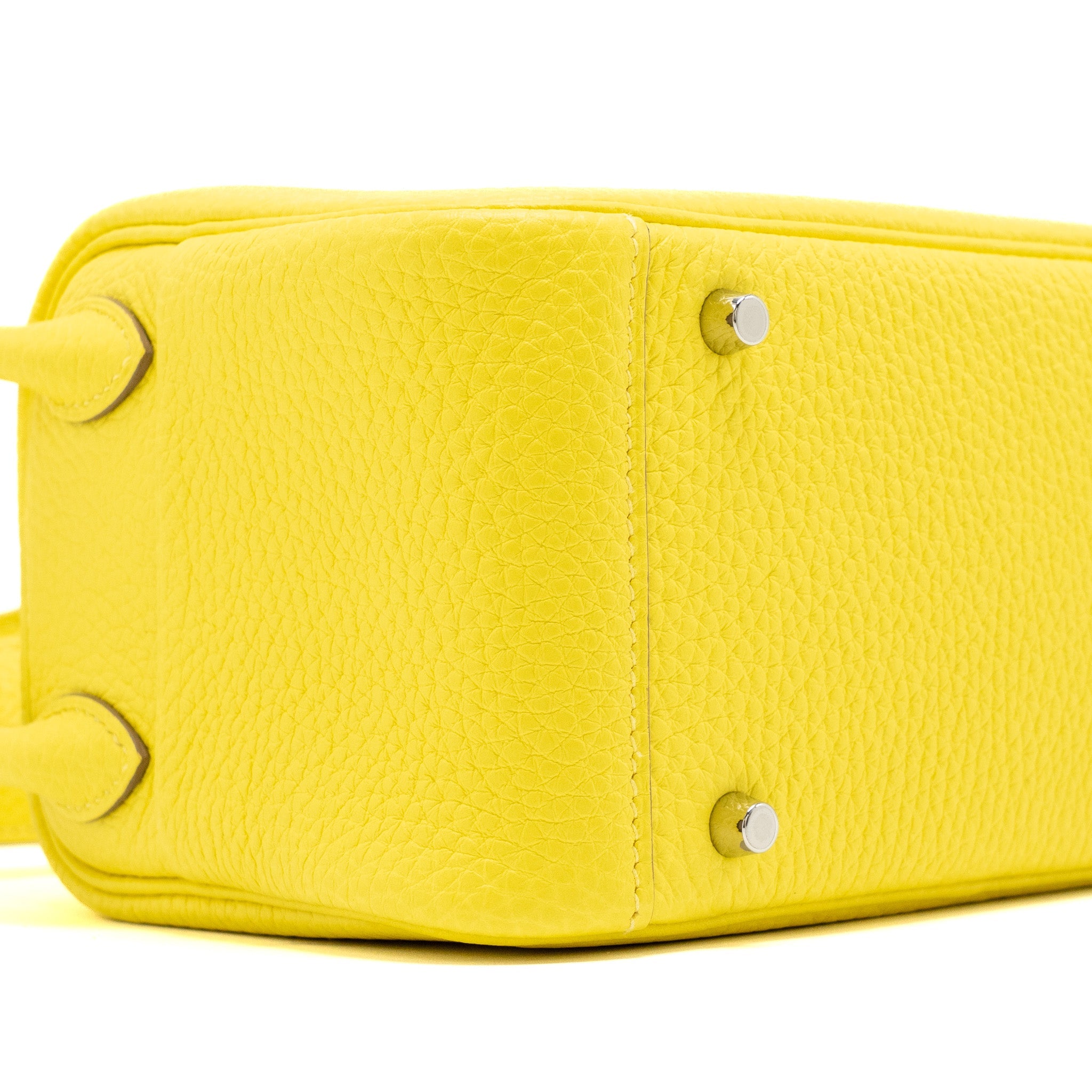 HERMES MINI LINDY CLEMENCE LIME SHW