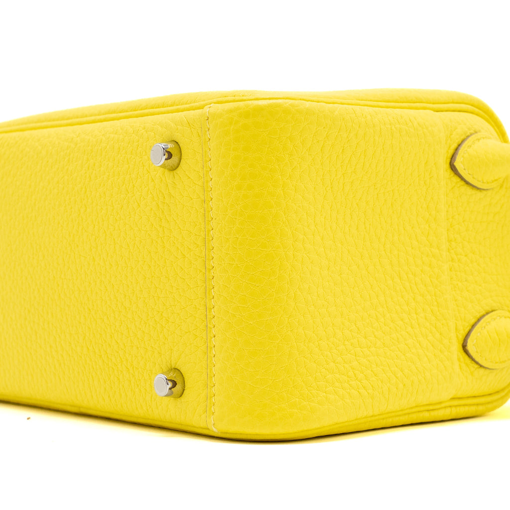 HERMES MINI LINDY CLEMENCE LIME SHW