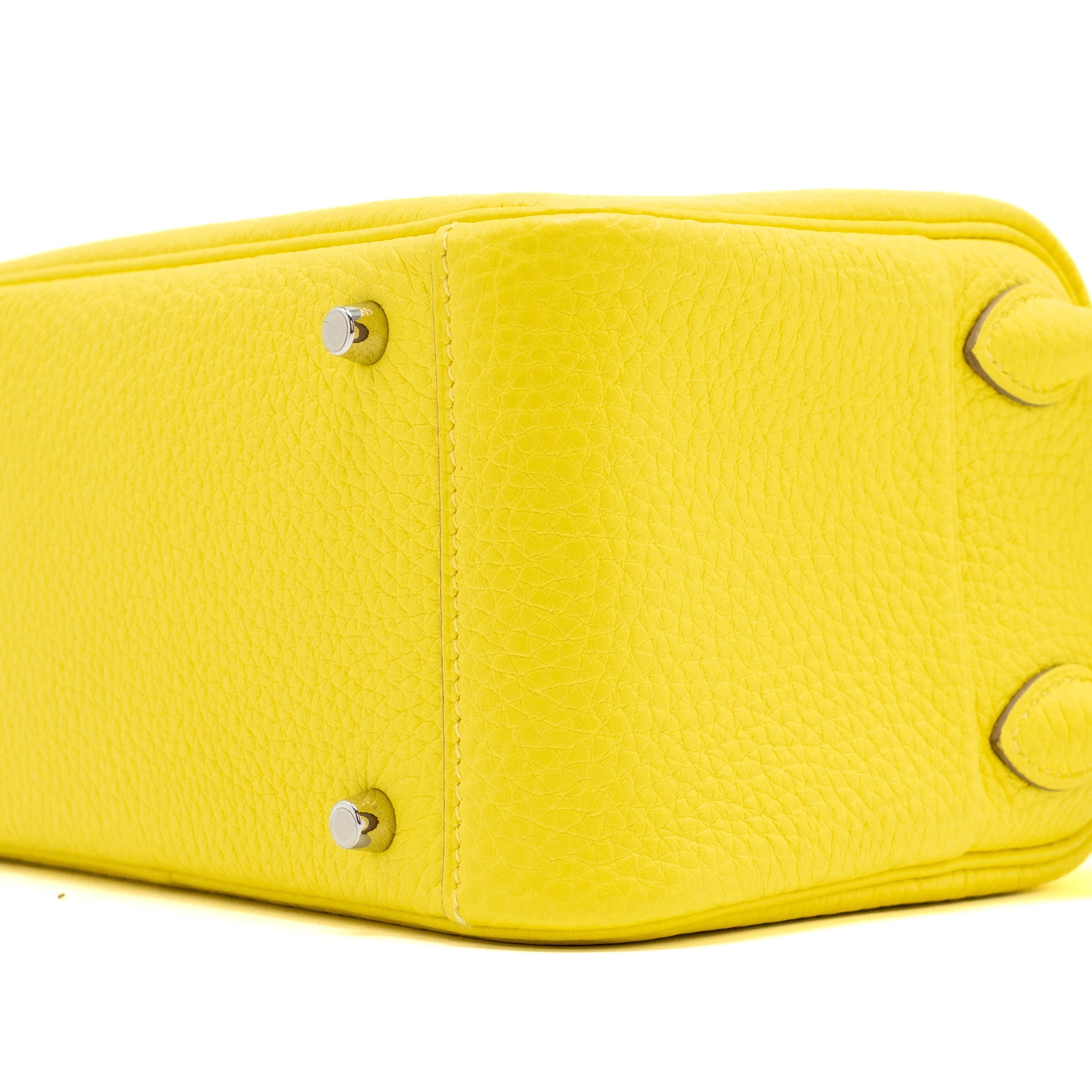 HERMES MINI LINDY CLEMENCE LIME SHW