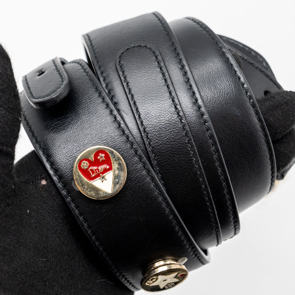 DIOR MY ABC DIOR SMALL LADY DIOR LAMBSKIN BLACK LGHW
