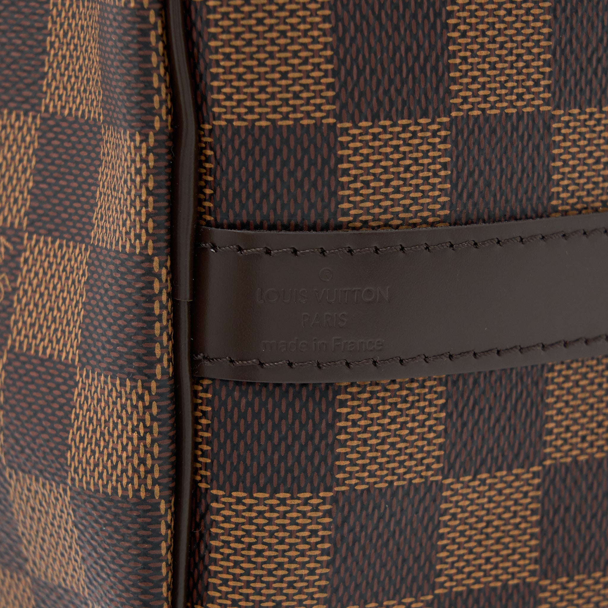 LOUIS VUITTON SPEEDY BANDOULIERE 25 DAMIER EBENE CANVAS GHW