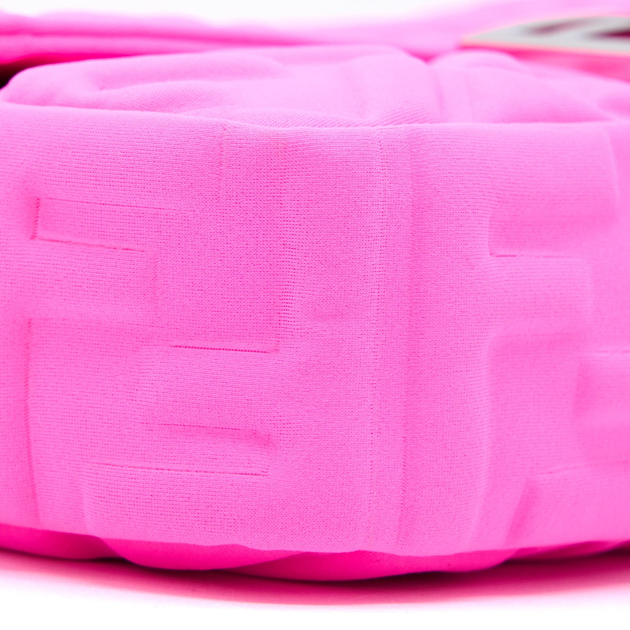 FENDI BAGUETTE BAG LYCRA FF EMBOSSED BRIGHT PINK SHW