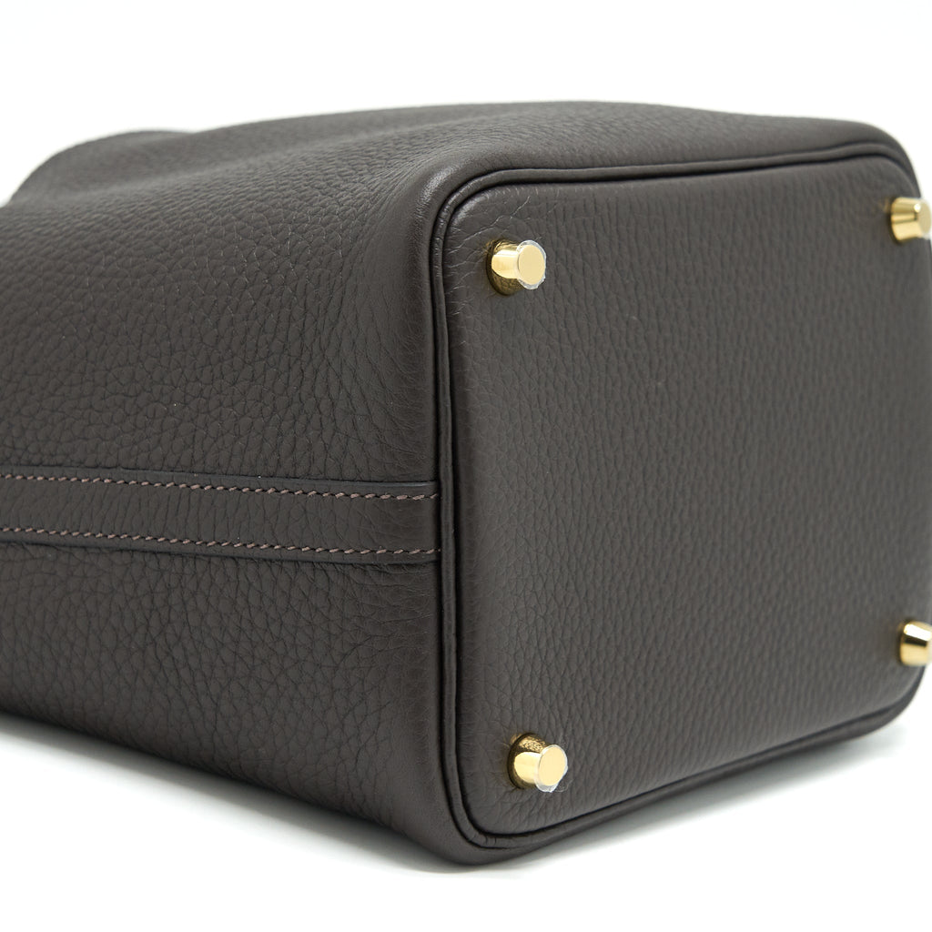HERMES PICOTIN 18 LOCK BAG EBENE GHW