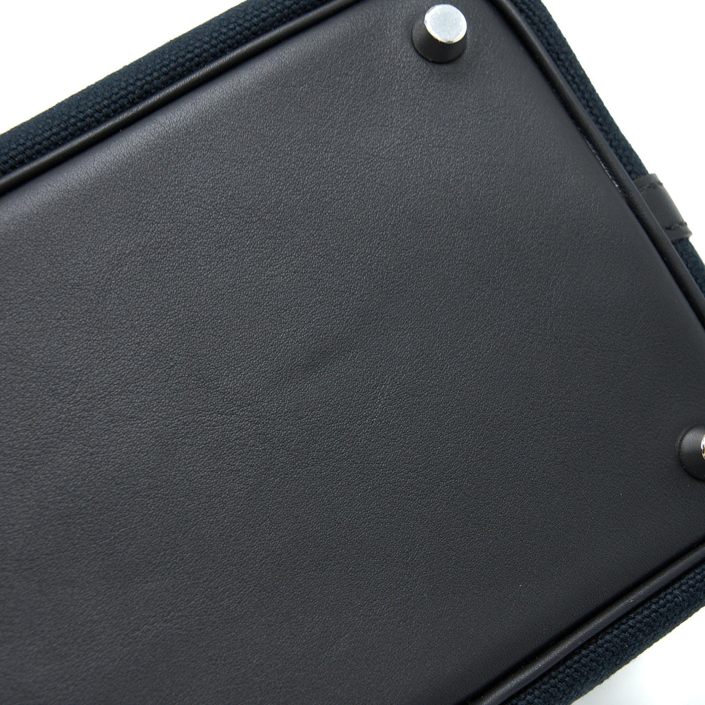 HERMES PICOTIN CARGO 18 LOCK BAG SWIFT/TOILE CANVAS BLACK SHW