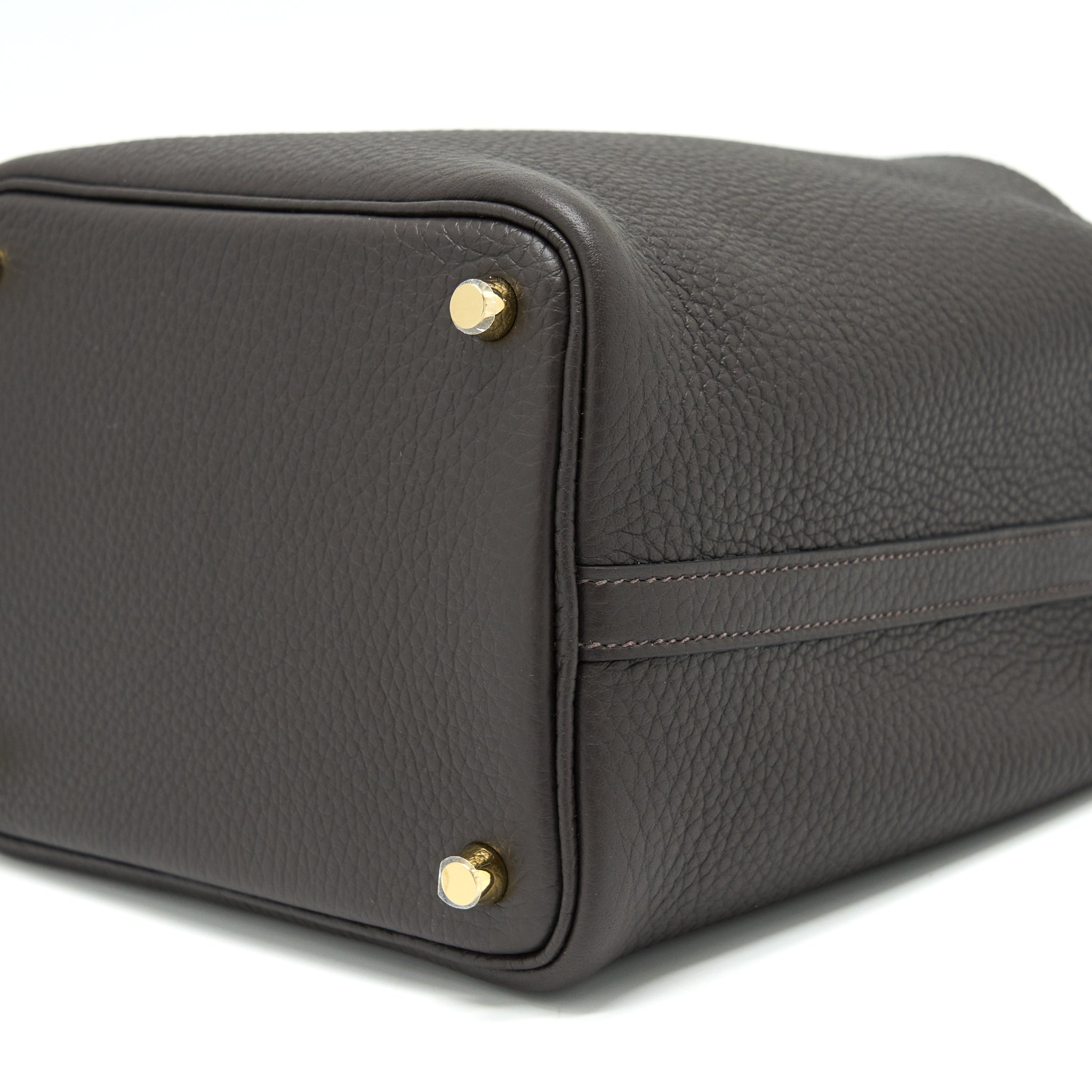 HERMES PICOTIN 18 LOCK BAG EBENE GHW