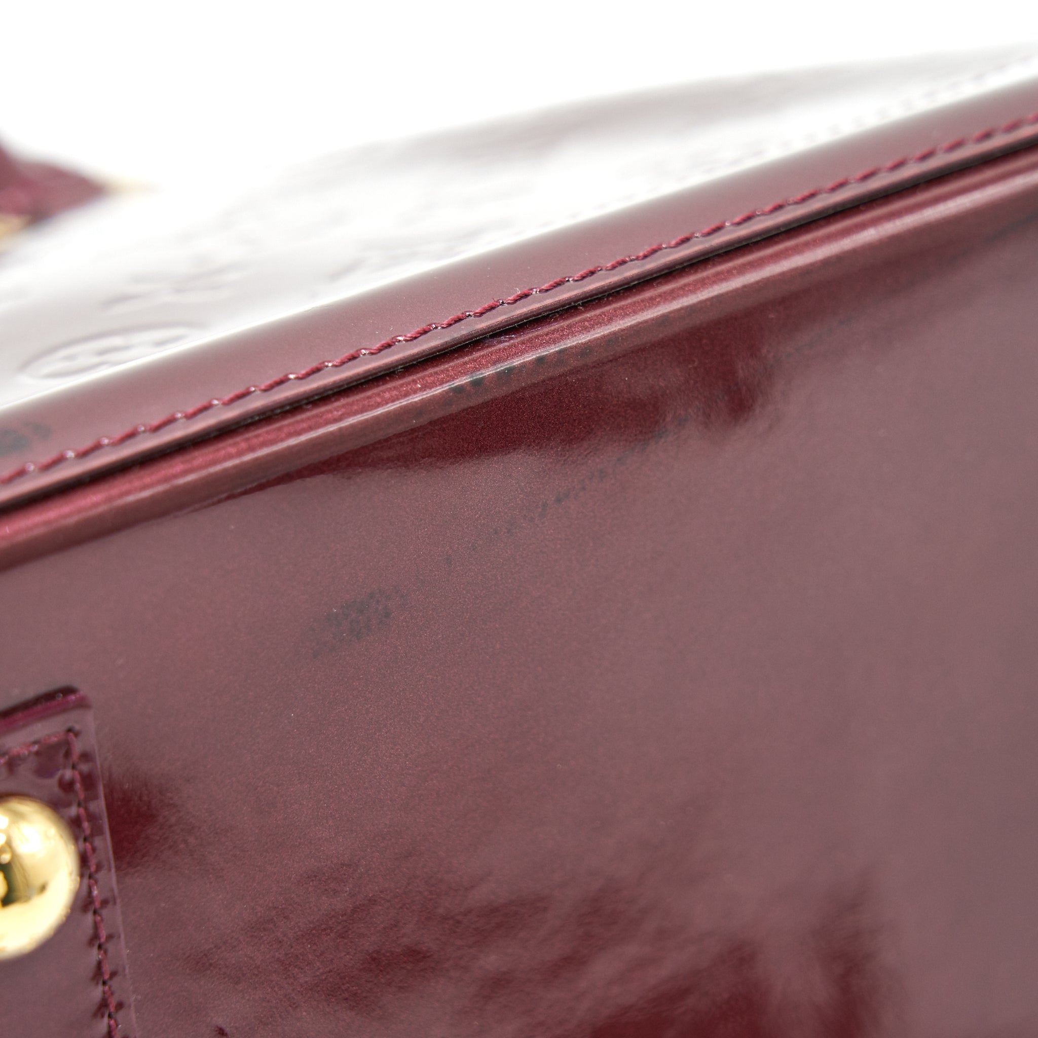 LOUIS VUITTON ALMA PM PATENT LEATHER AMARANTE GHW