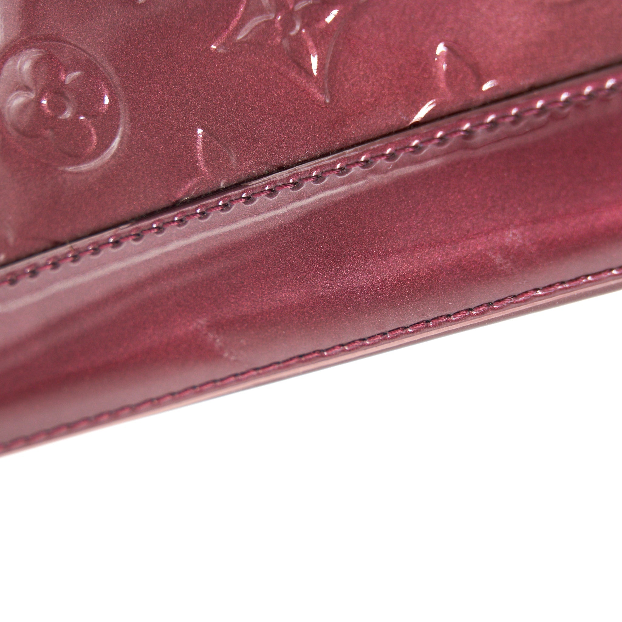 LOUIS VUITTON ALMA PM PATENT LEATHER AMARANTE GHW