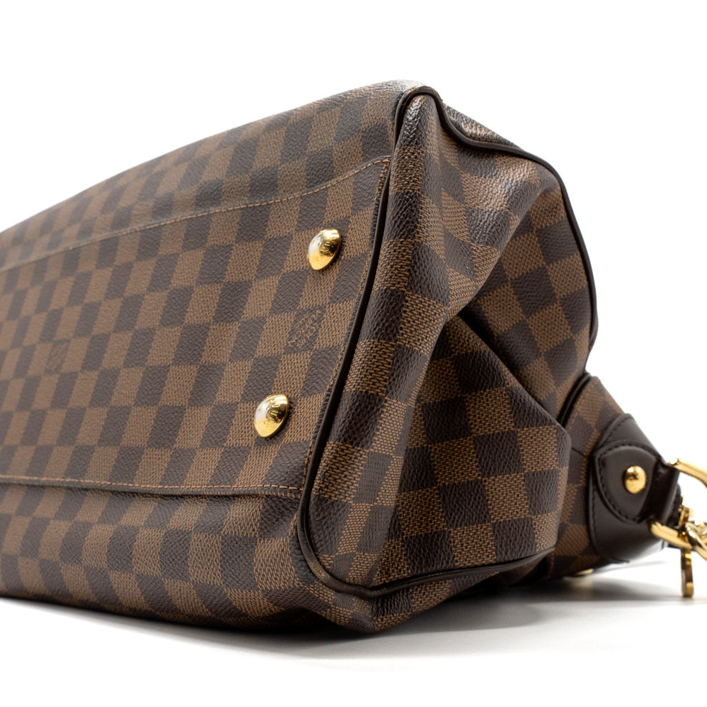 LOUIS VUITTON TREVI GM HANDBAG DAMIER EBENE GHW